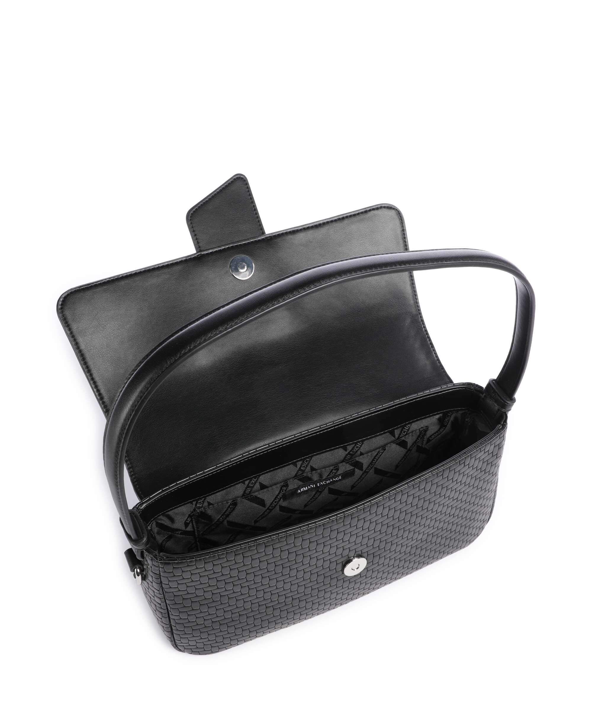 Armani Exchange Susy Soft Woven Shoulder bag black - Image 6