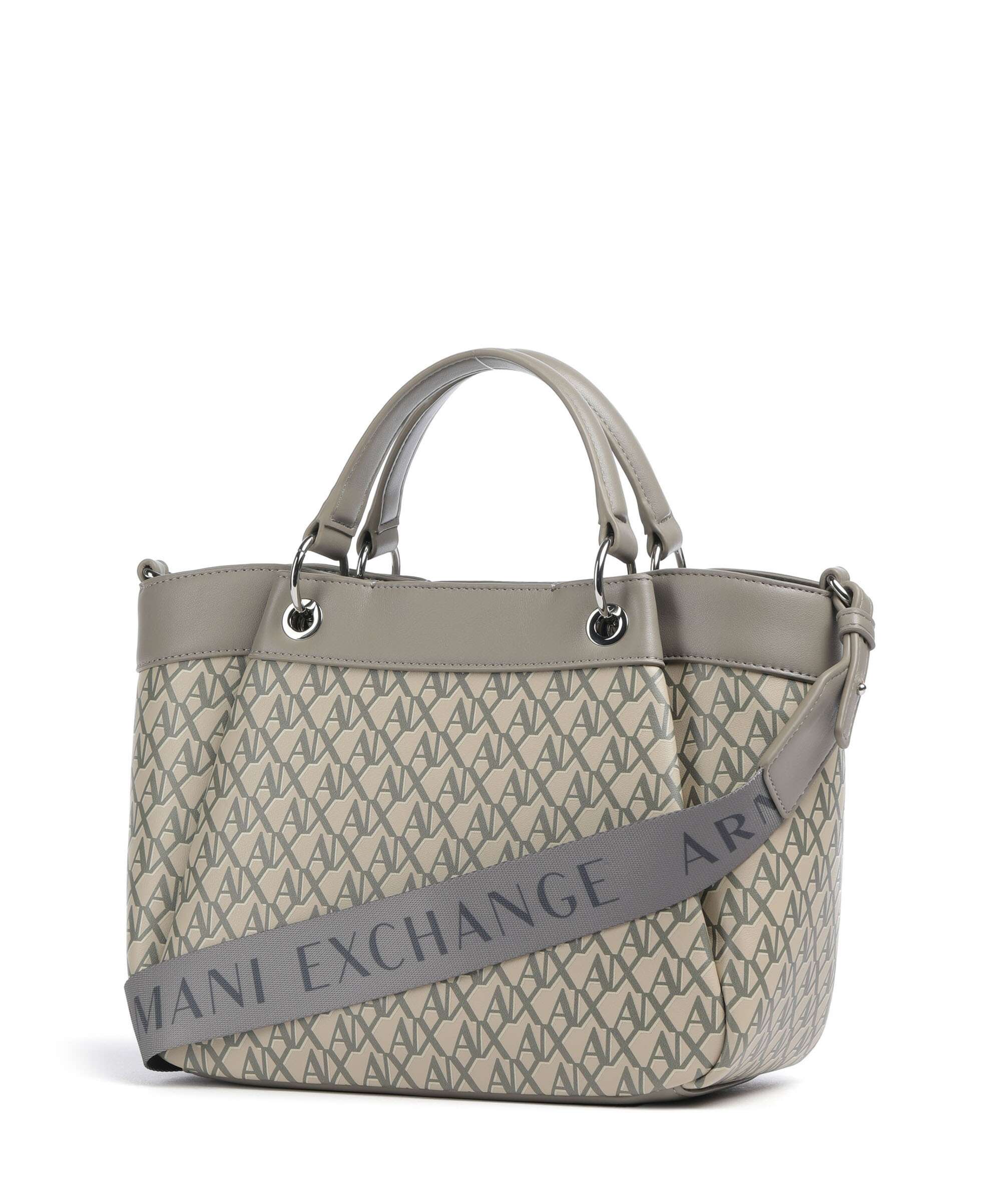 Armani Exchange Wave Monogram M Handbag sound sand/brown bass - Image 2
