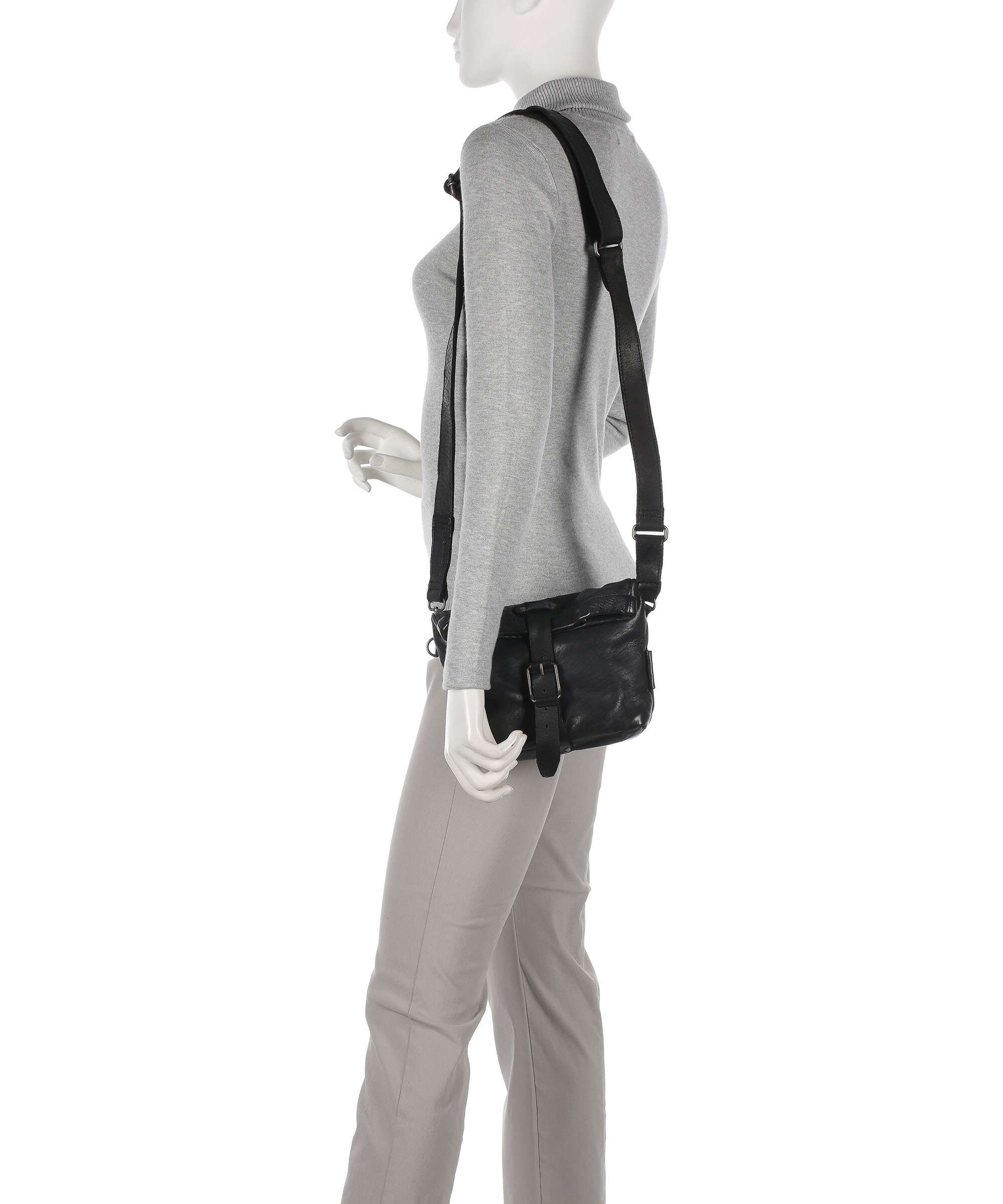 Aunts & Uncles Barbershop Stubble Crossbody bag charcoal black - Image 3
