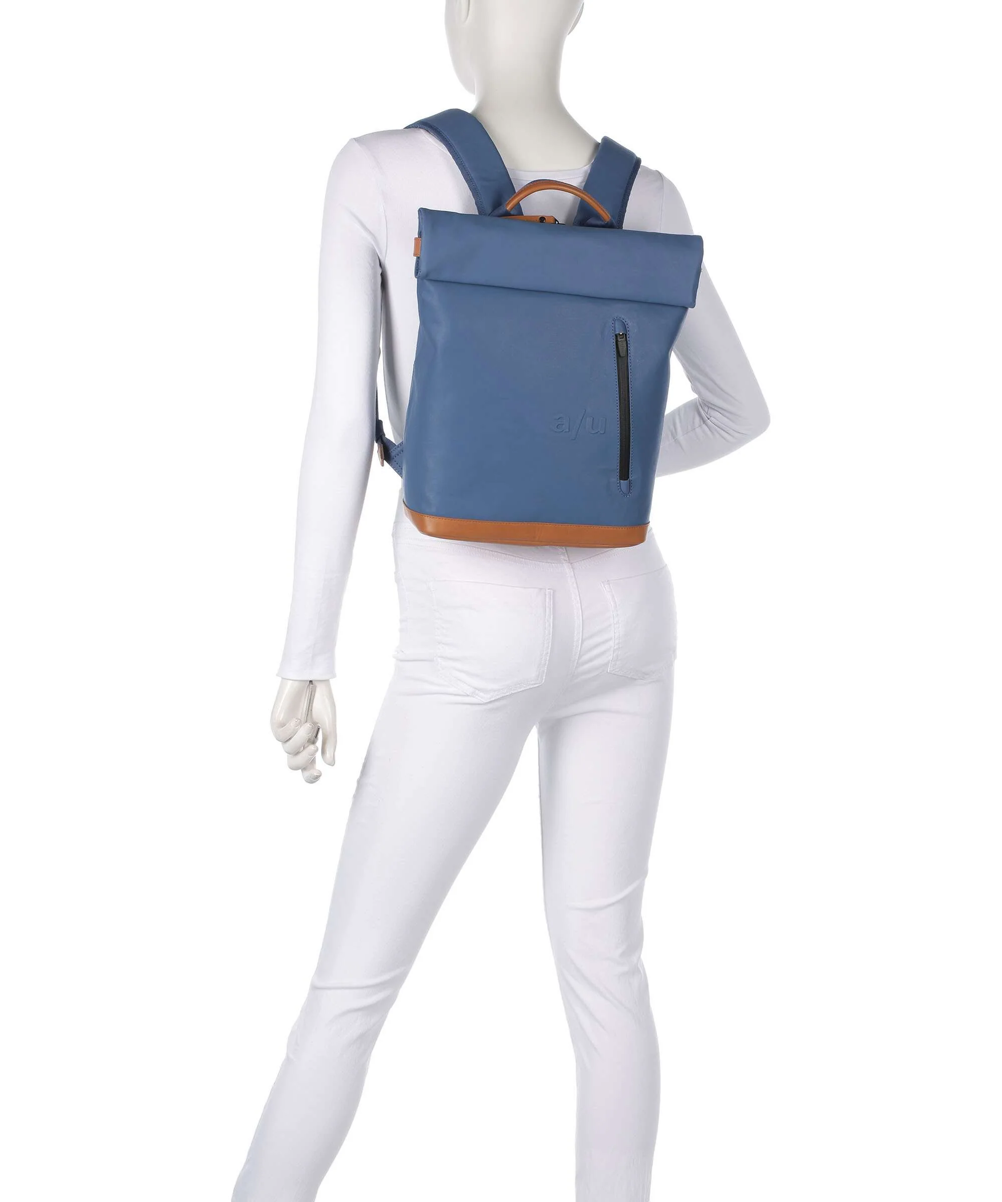 Aunts & Uncles Japan Wakayama Rolltop backpack blue jeans - Image 3
