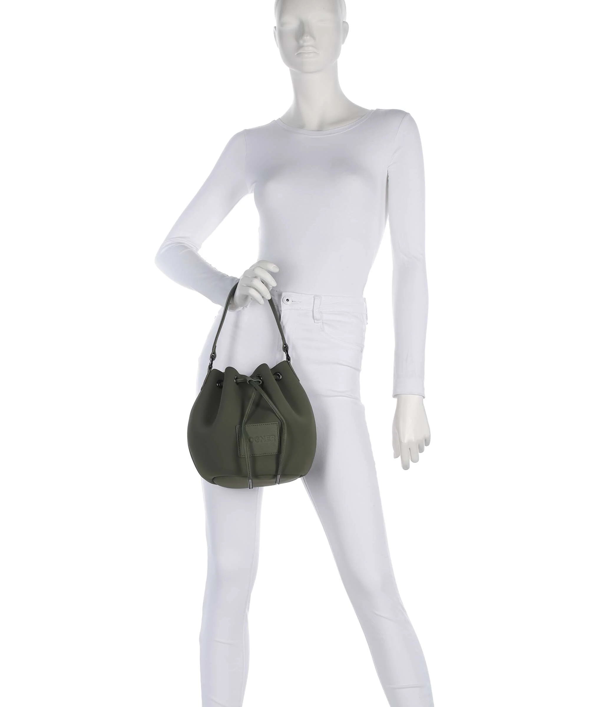 Bogner Alvier Ines Bucket bag dark olive - Image 4