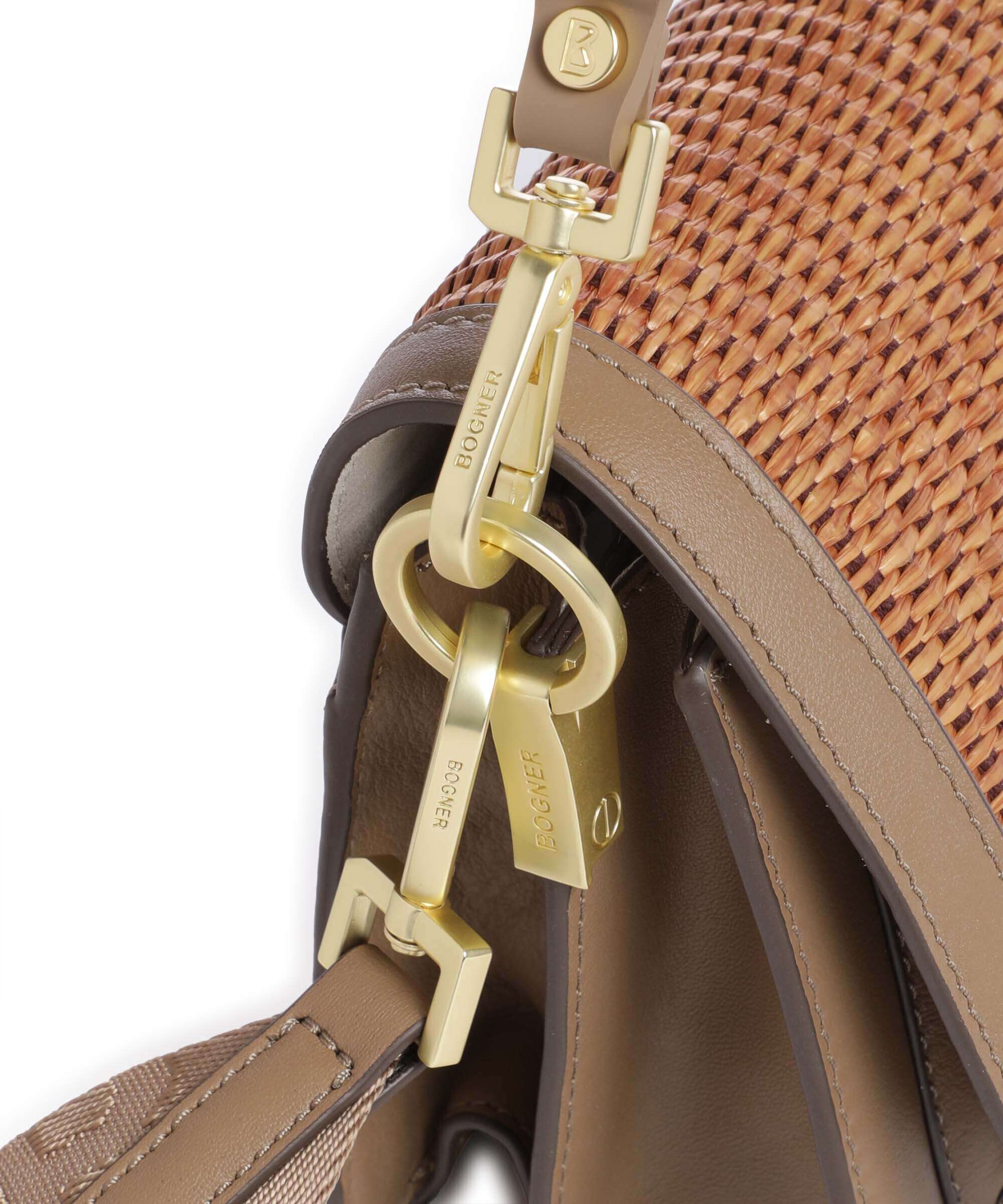 Bogner Bex Rafia Eartha Shoulder bag portabella - Image 4