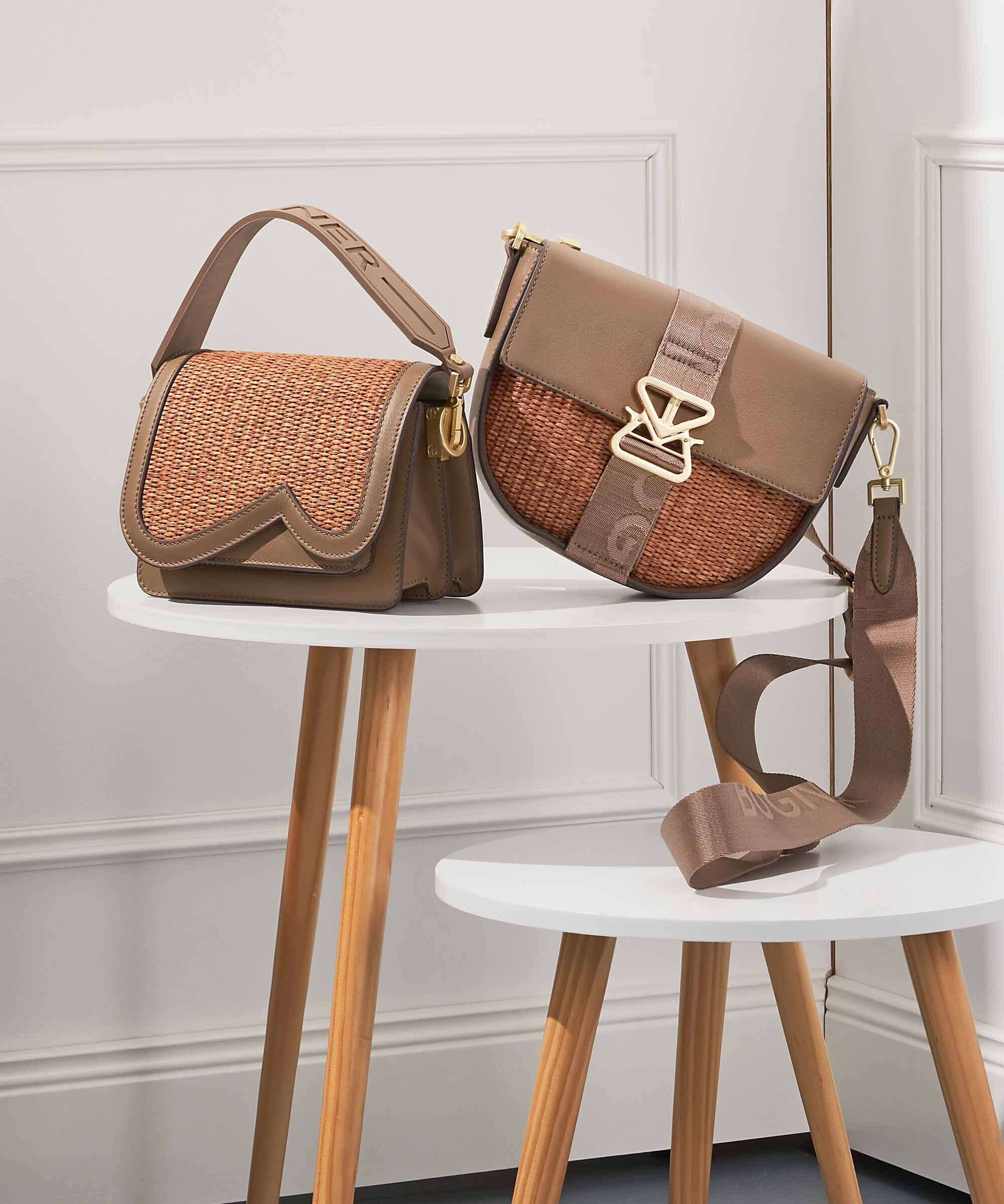 Bogner Bex Rafia Eartha Shoulder bag portabella - Image 8