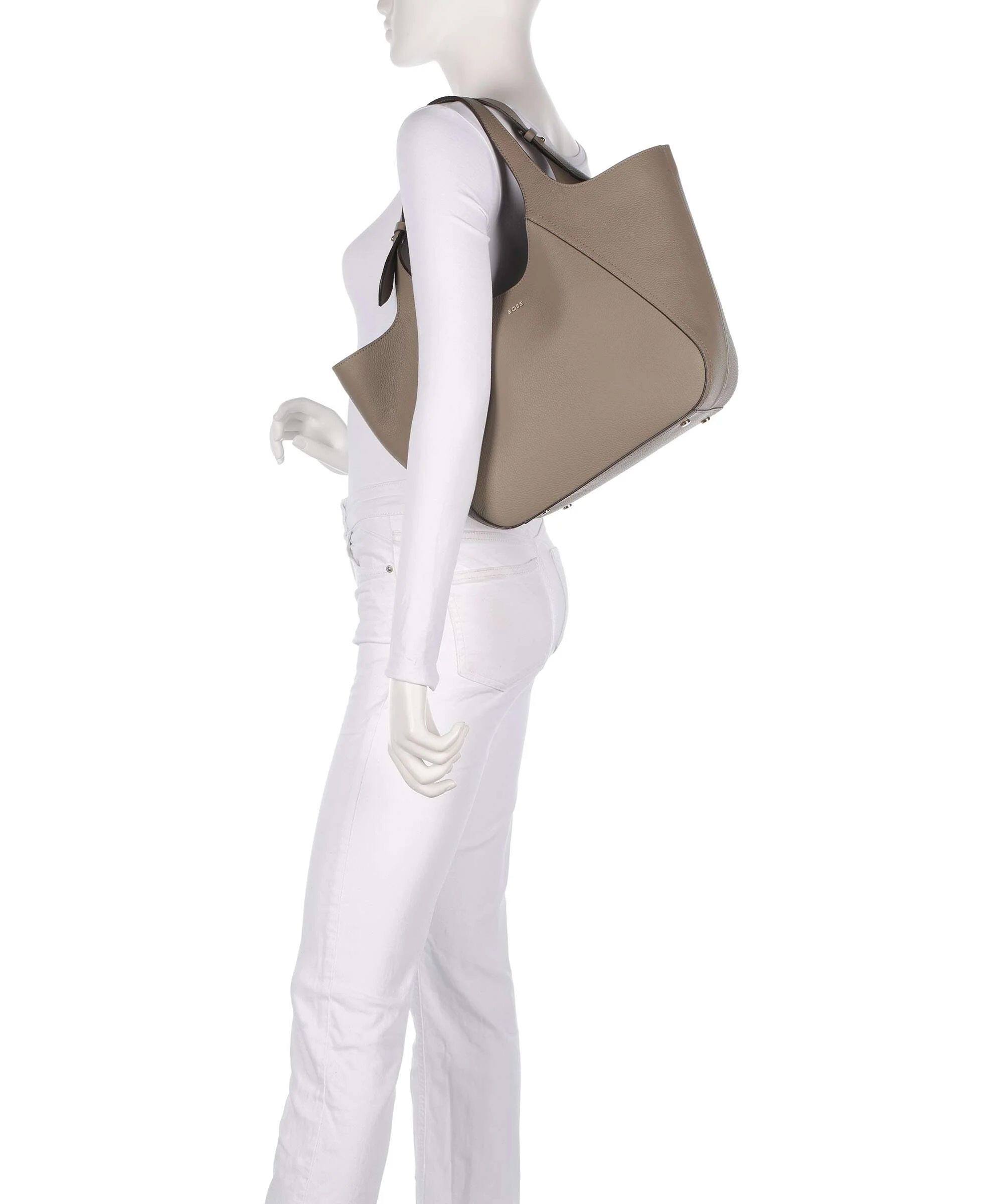 BOSS Lenah Big Tote bag open brown - Image 3