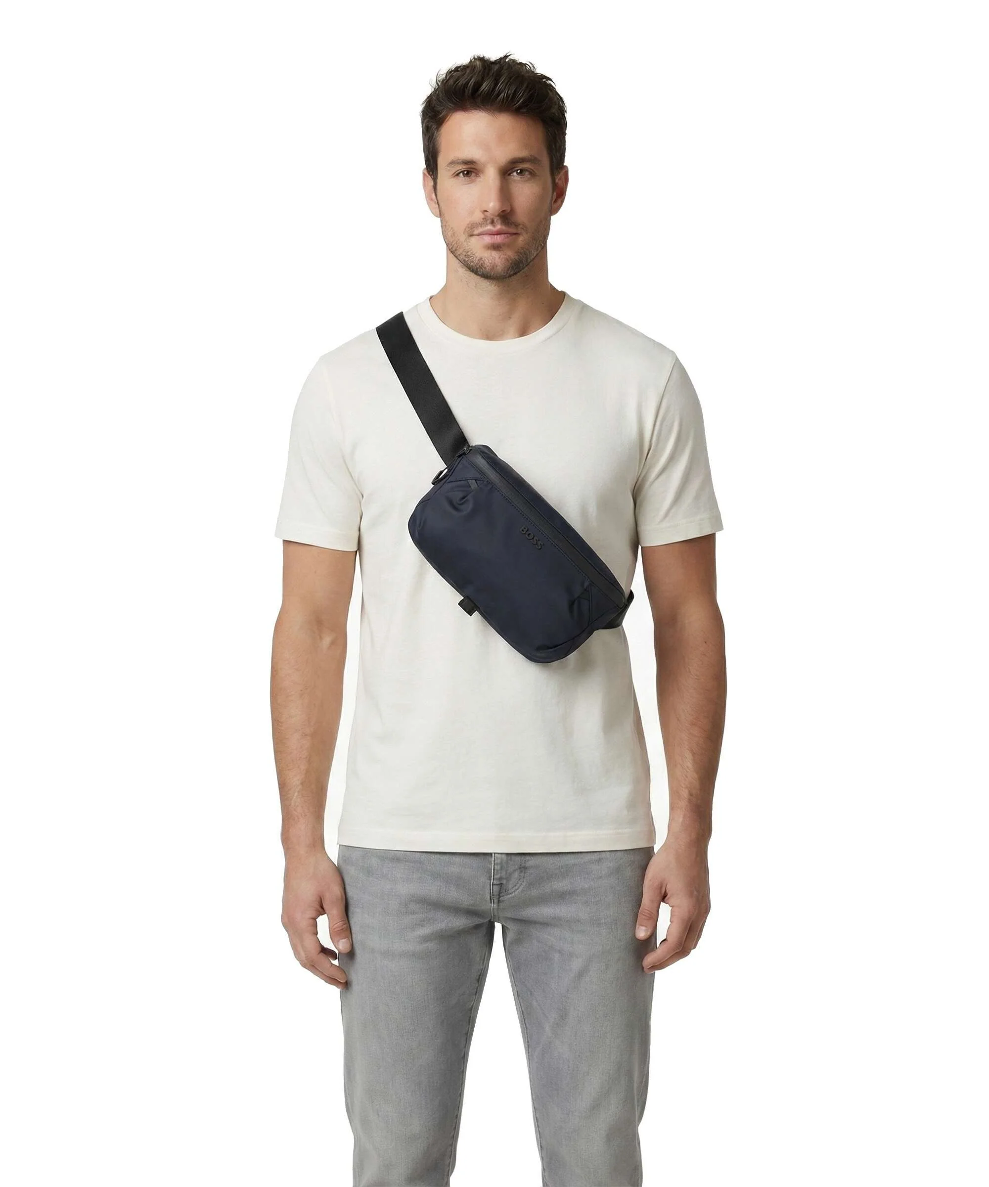BOSS Stenson Belt bag dark blue - Image 4