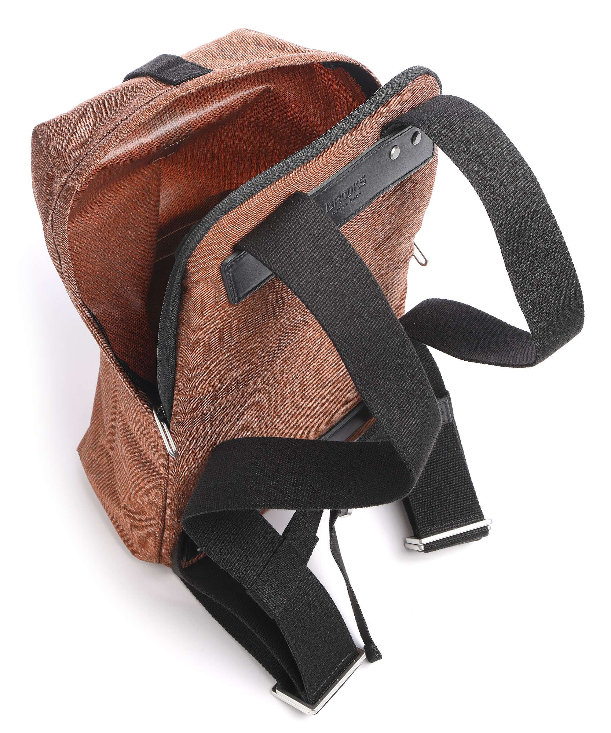 Brooks England Dalston Small Tex Backpack bronze/orange - Image 4