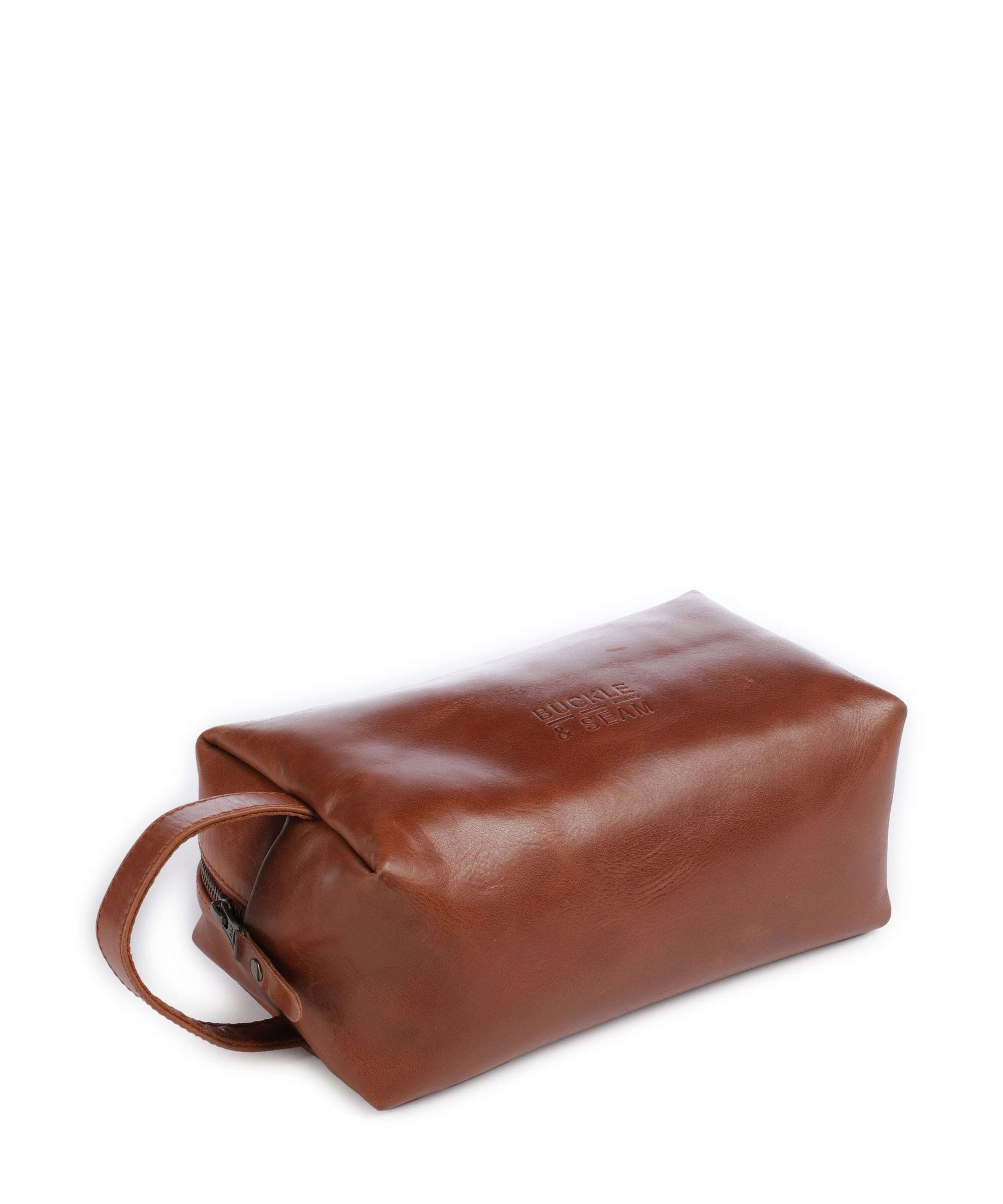 Buckle & Seam Crazy Horse Everest Toiletry bag cognac - Image 3