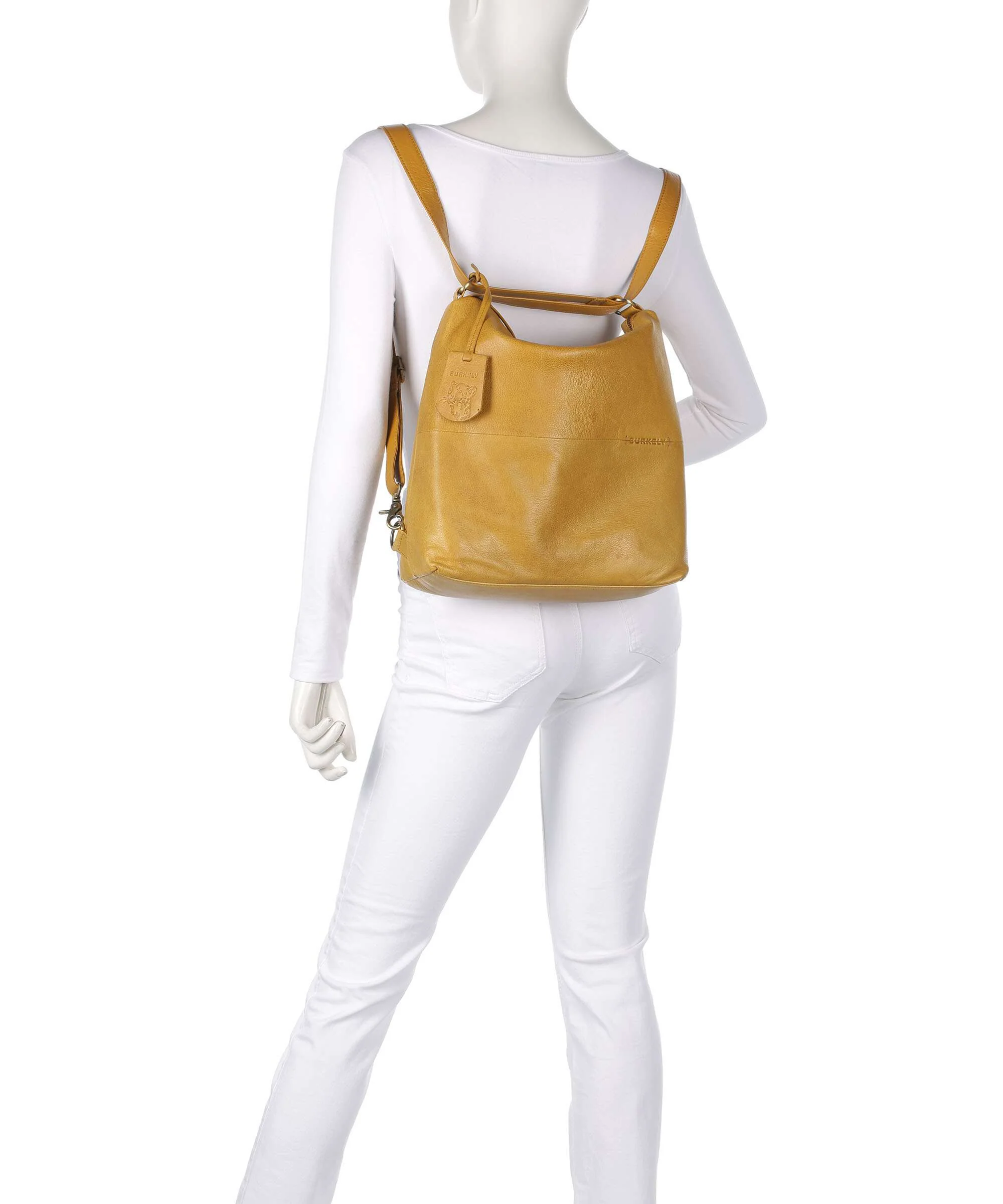 Burkely Natural Norah Backpack bag yolk yellow - Image 4