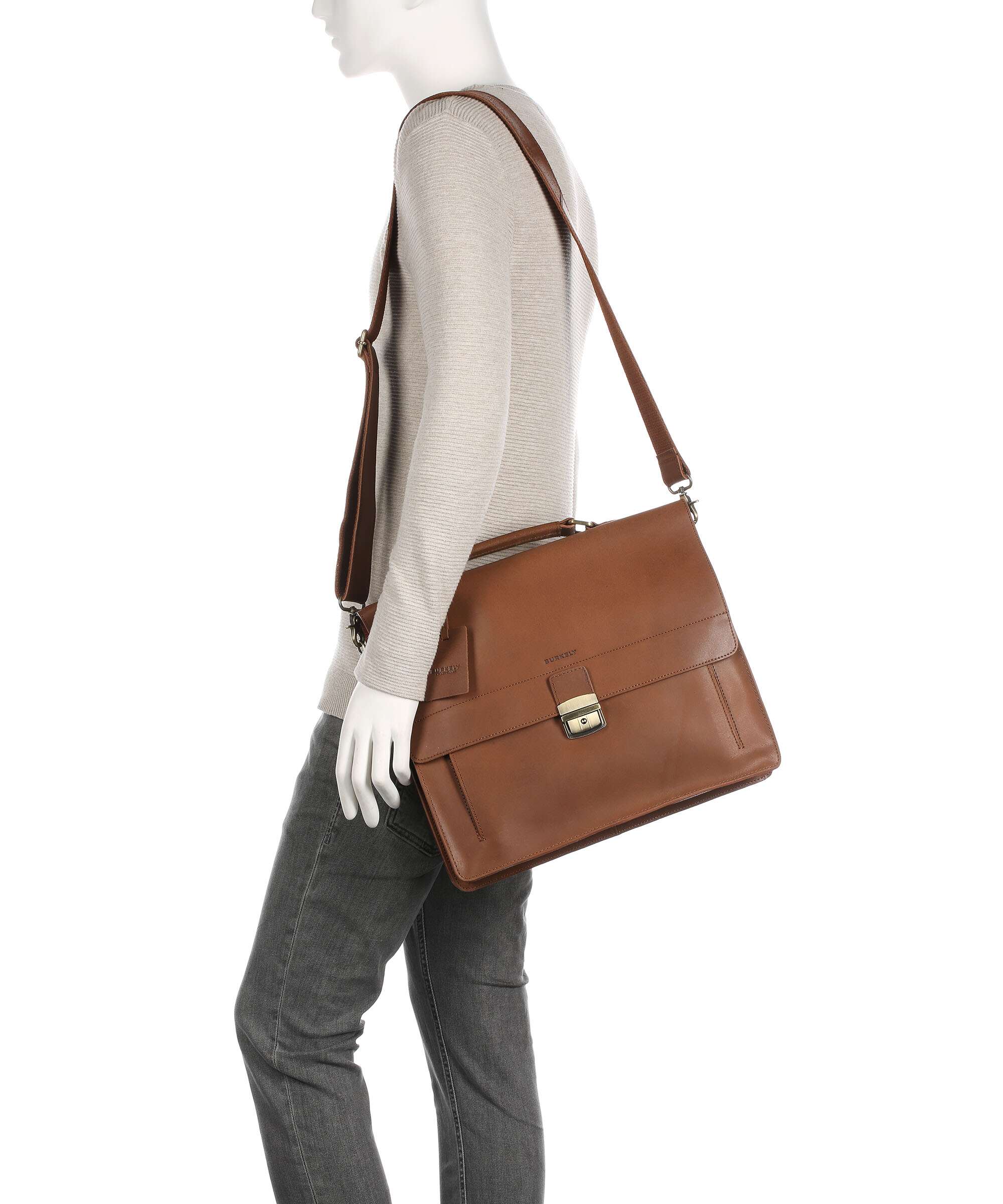 Burkely Vintage Scott Briefcase cognac - Image 3
