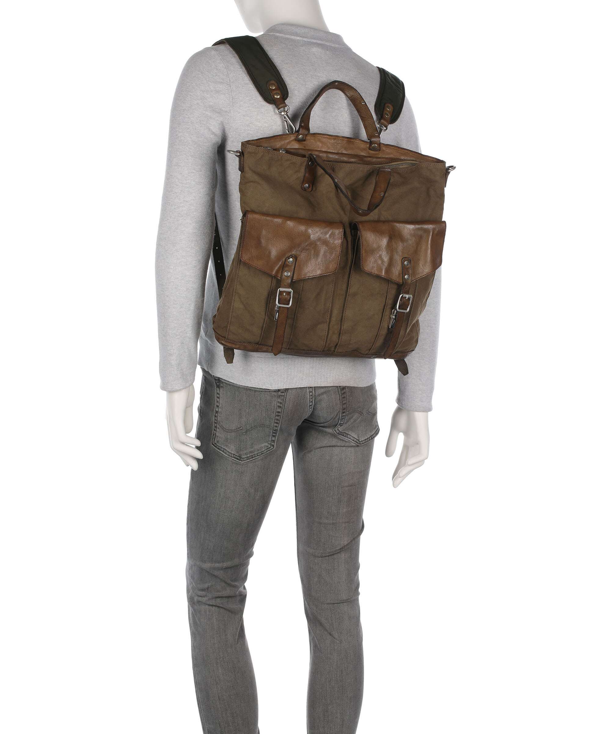 Campomaggi Backpack bag verde militare - Image 4