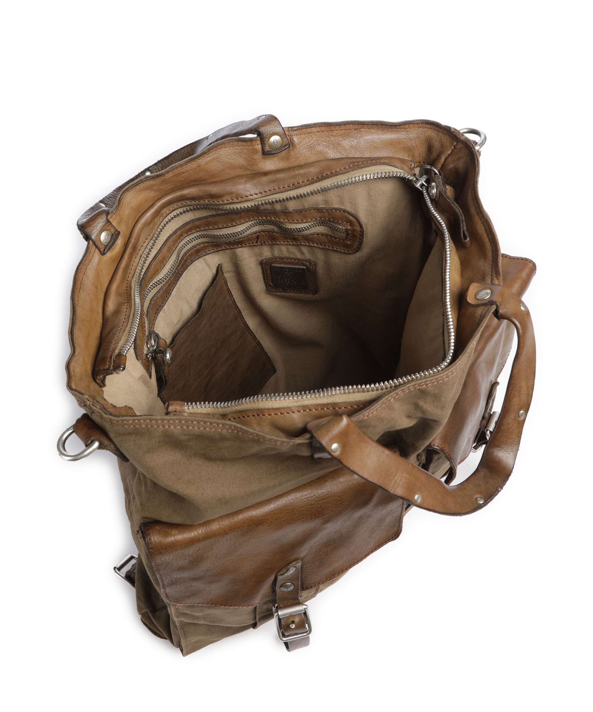 Campomaggi Backpack bag verde militare - Image 7