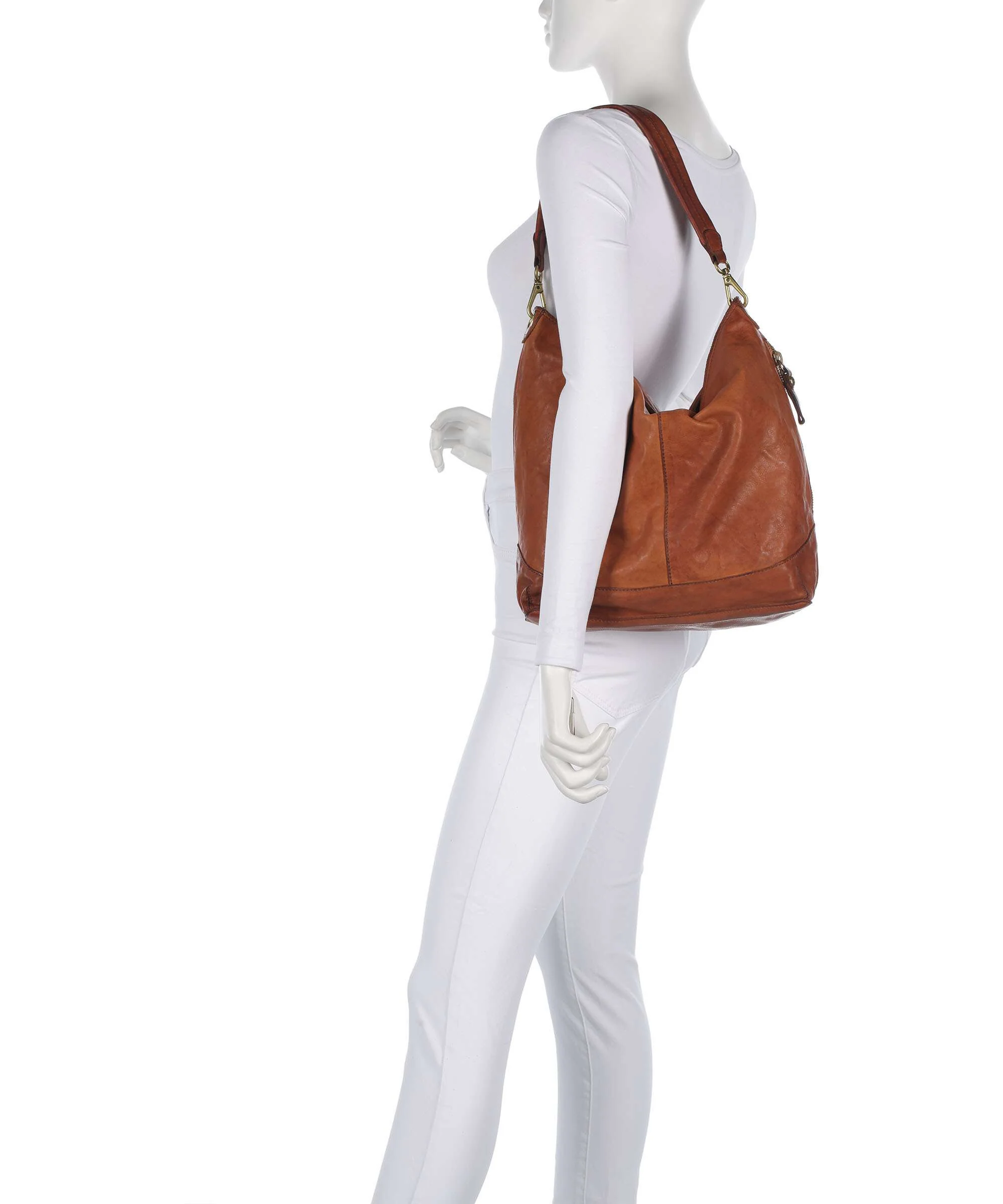 Campomaggi Hobo bag cognac - Image 3