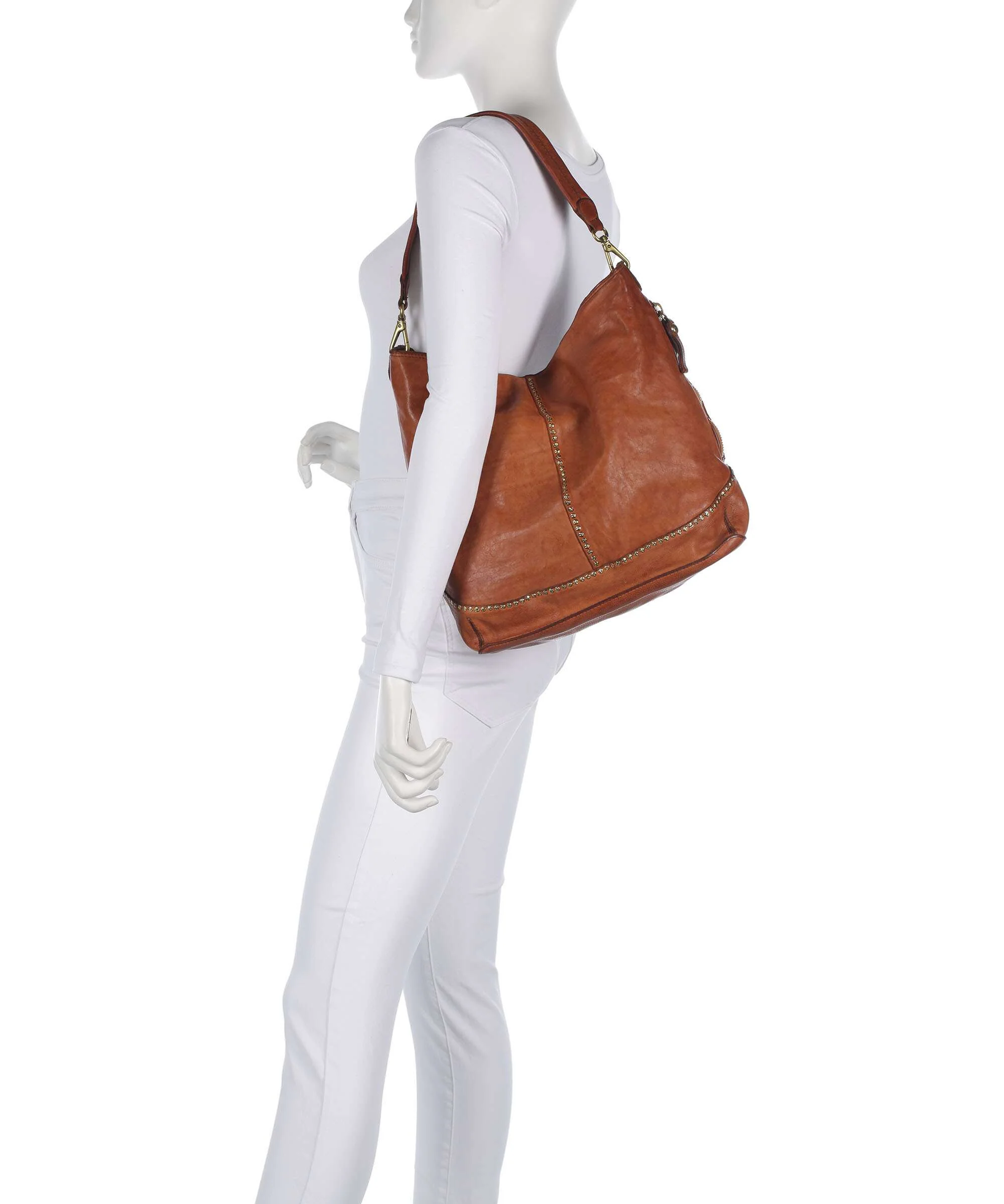 Campomaggi Hobo bag cognac - Image 3