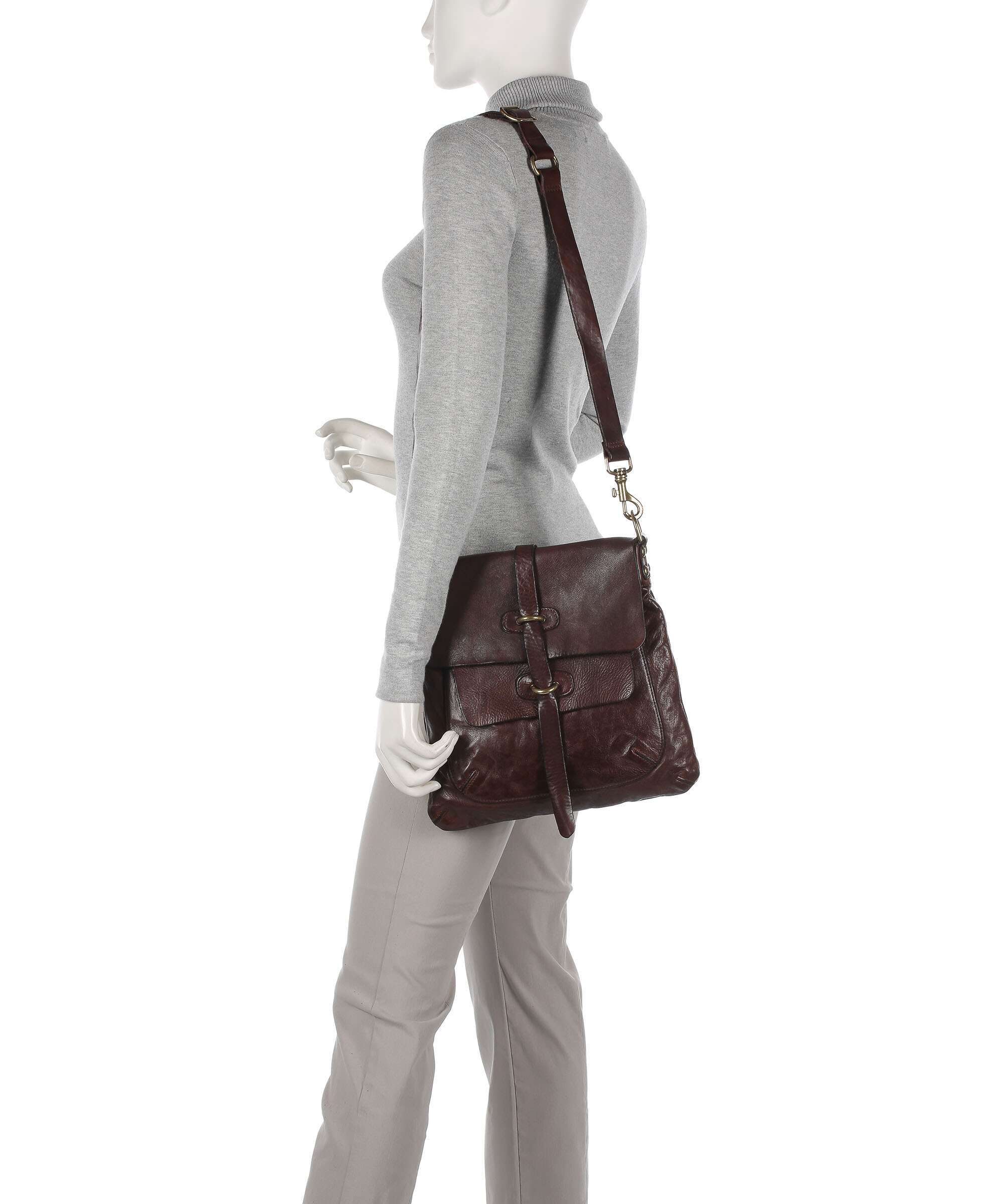 Campomaggi Shoulder bag dark brown - Image 3