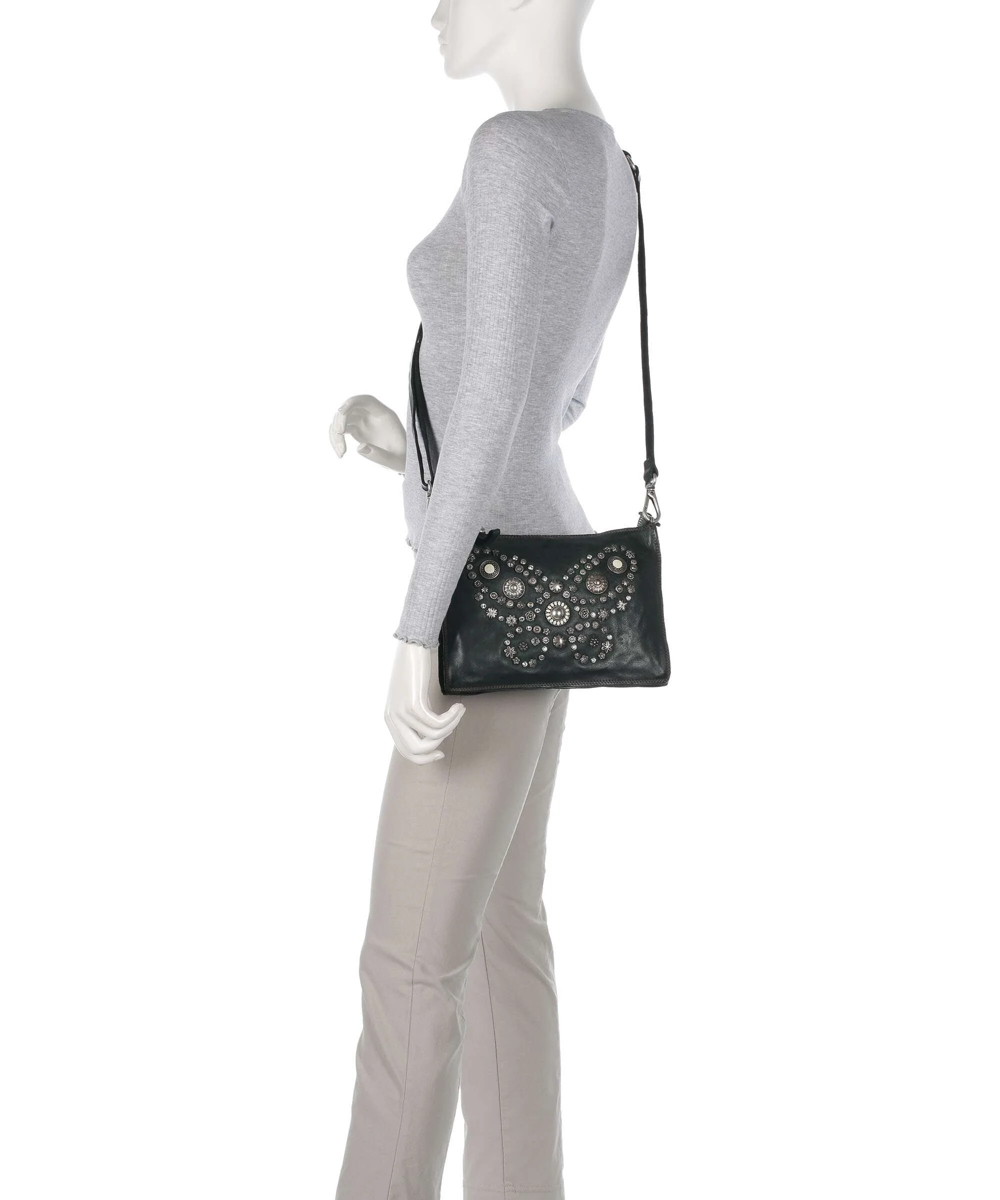 Campomaggi Shoulder bag green bottle - Image 3