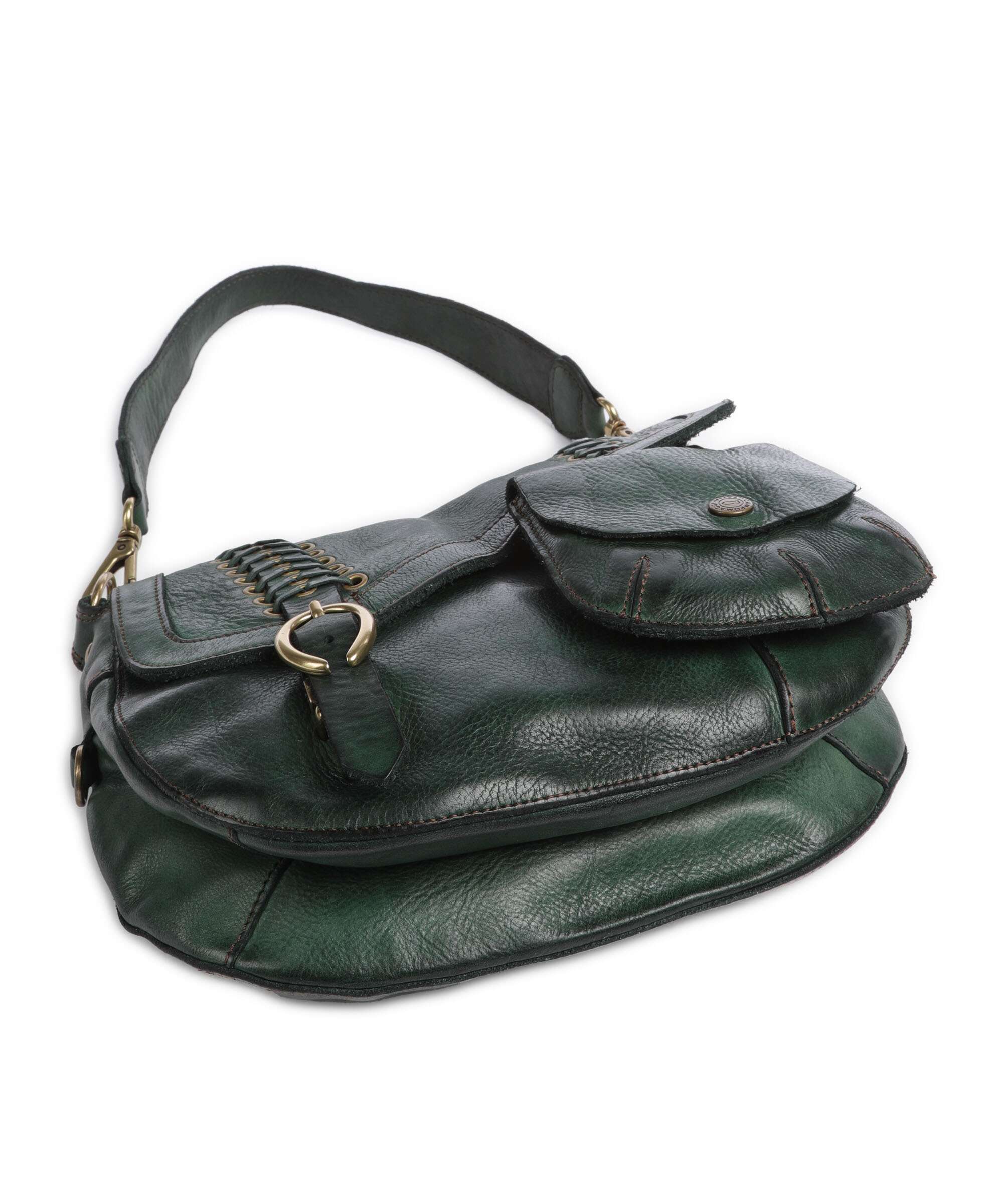 Campomaggi Shoulder bag green bottle - Image 5