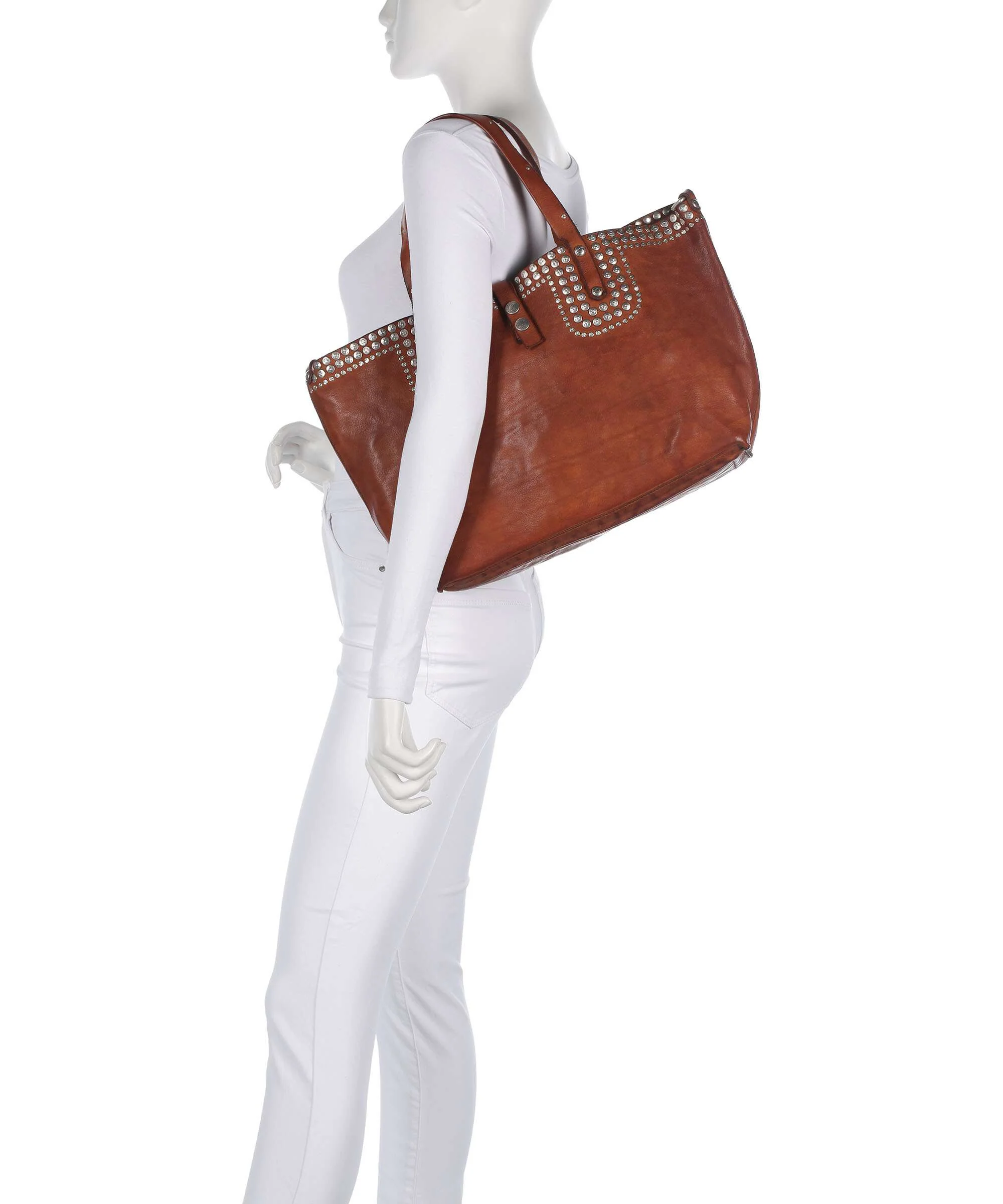 Campomaggi Tote bag cognac - Image 3