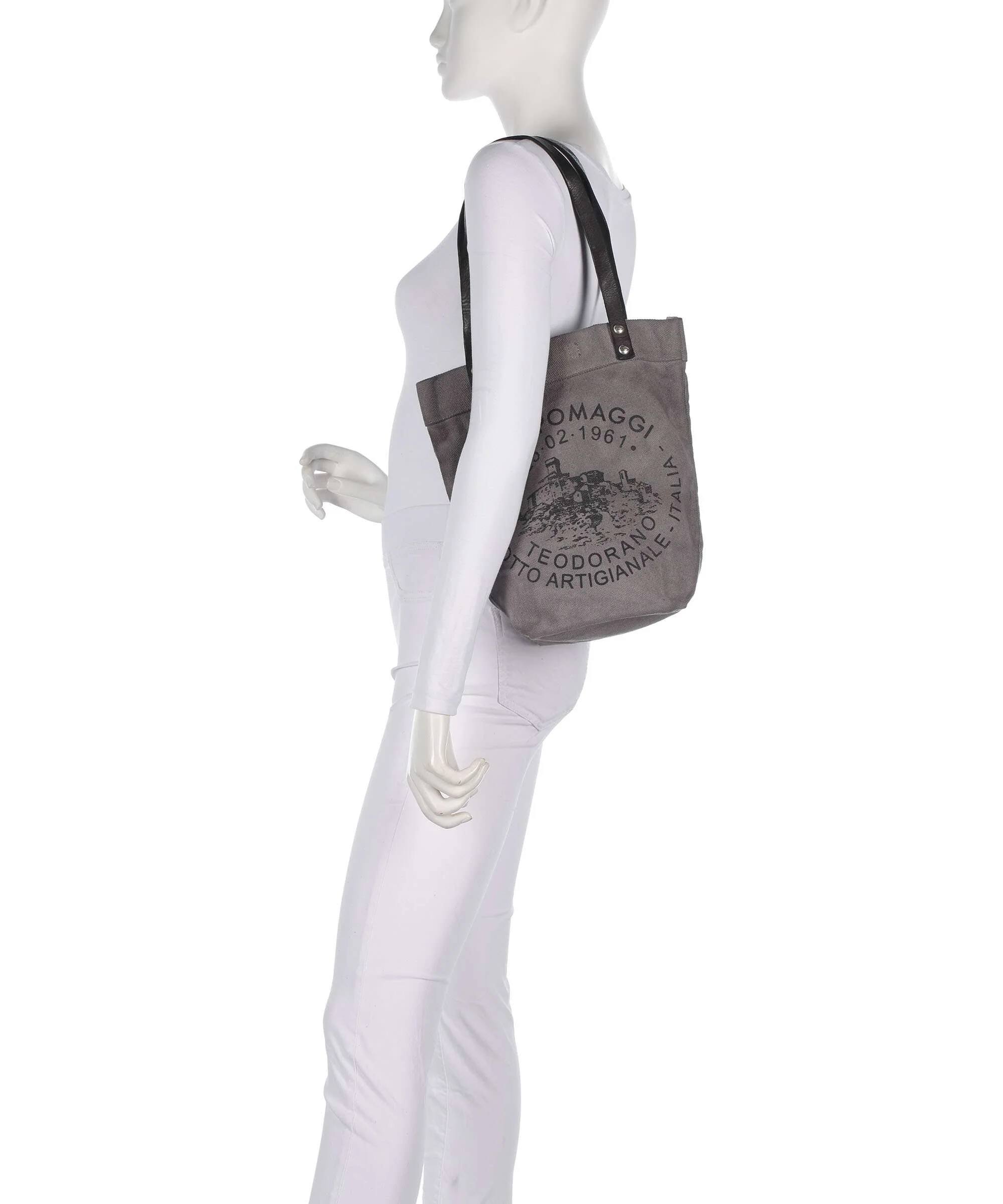 Campomaggi Tote bag grey - Image 3