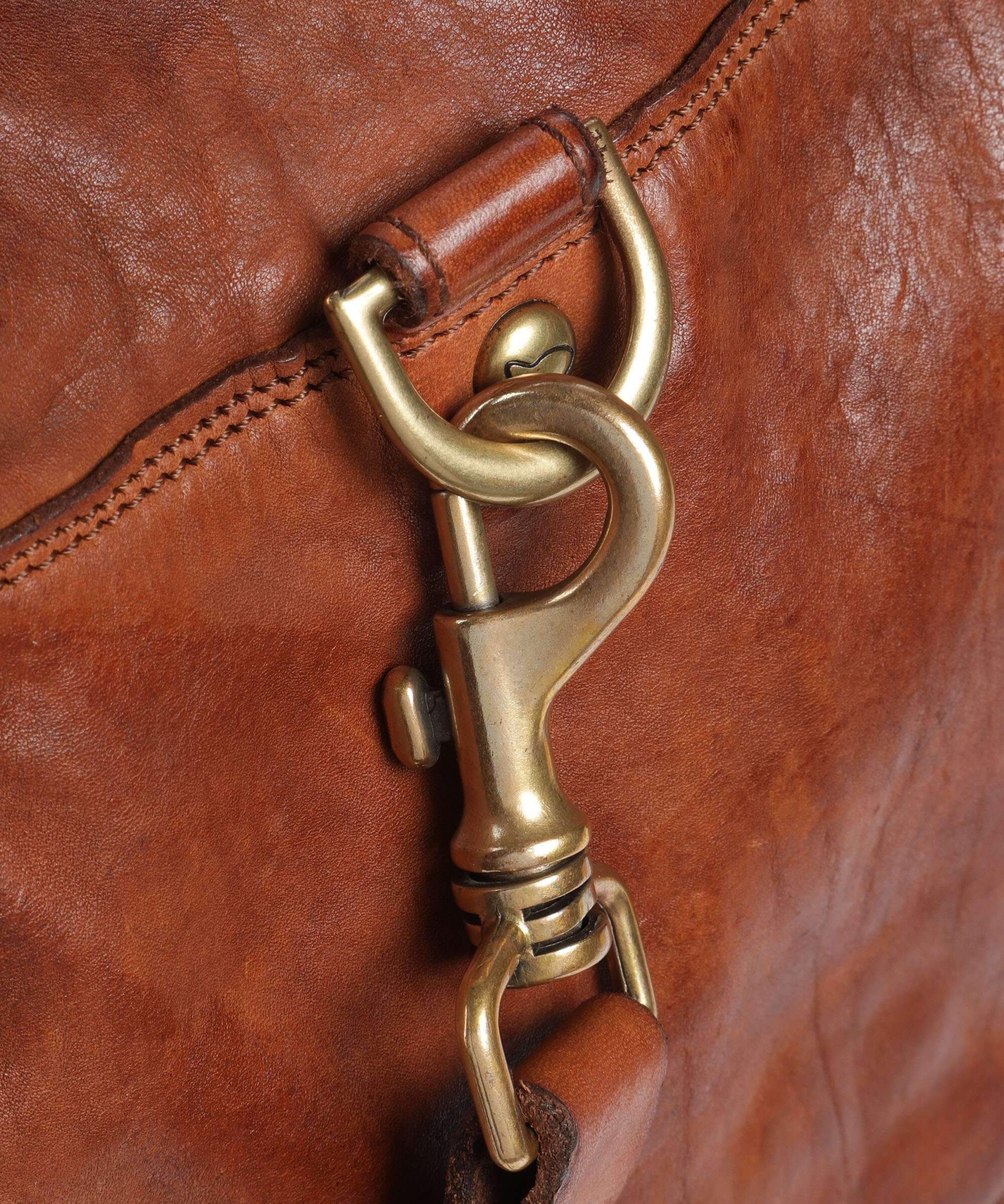 Campomaggi Travel bag with wheels cognac - Image 5