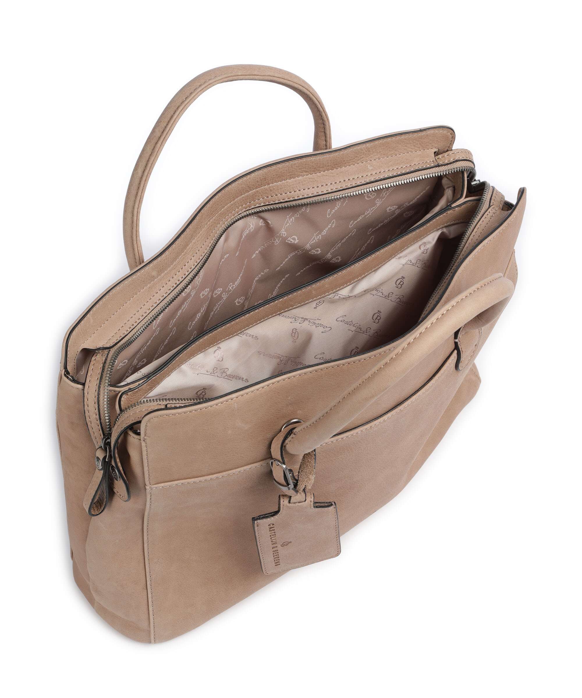 Castelijn & Beerens Carisma Laptop bag beige - Image 5