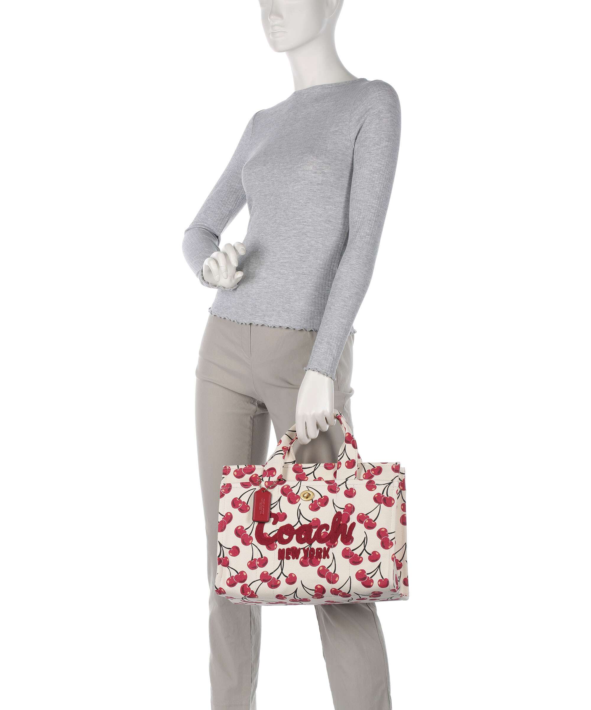 Coach Cargo Cherry Print Handbag chalk/multicolour - Image 3