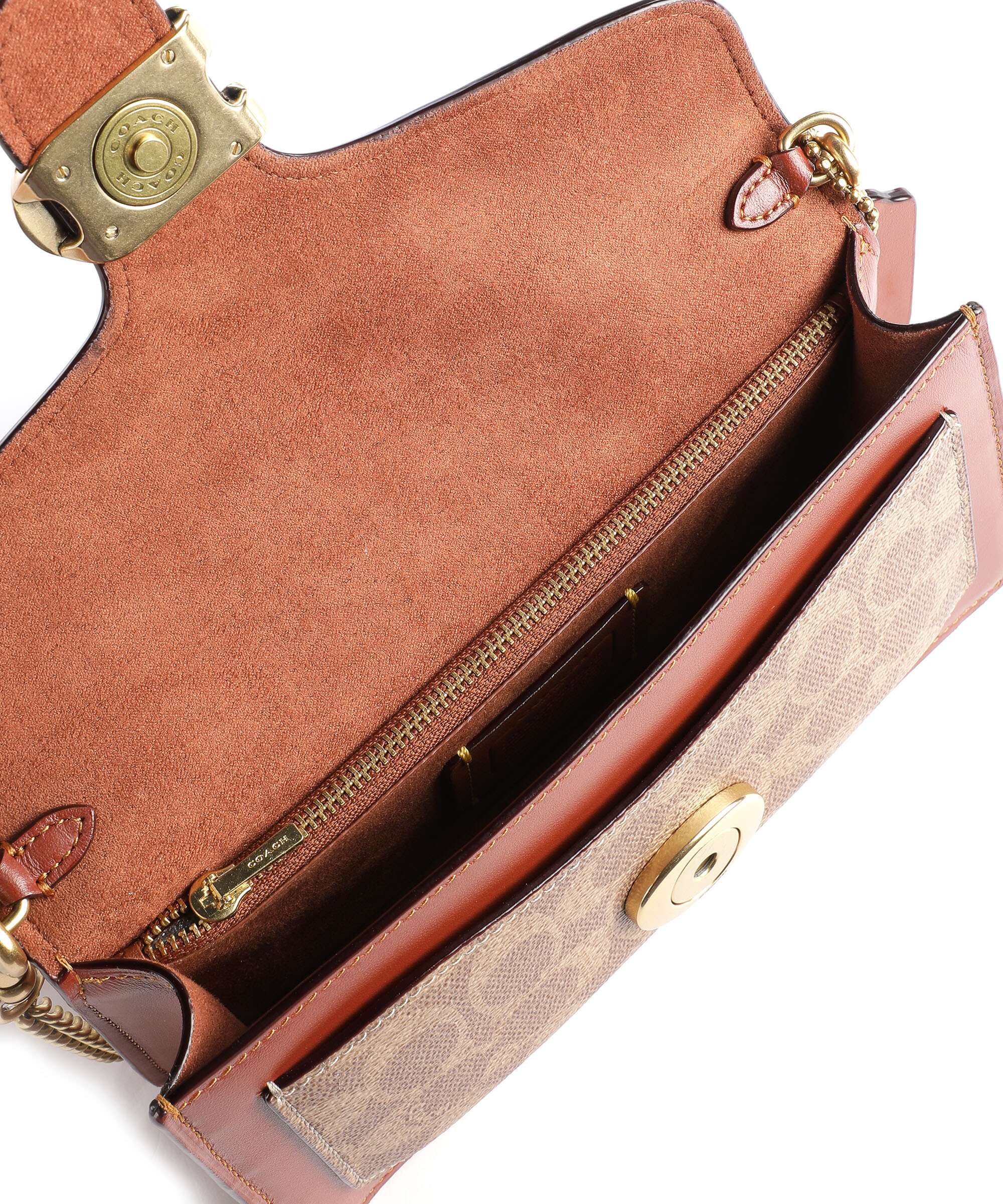 Coach Tabby Chain Crossbody bag tan rust - Image 5