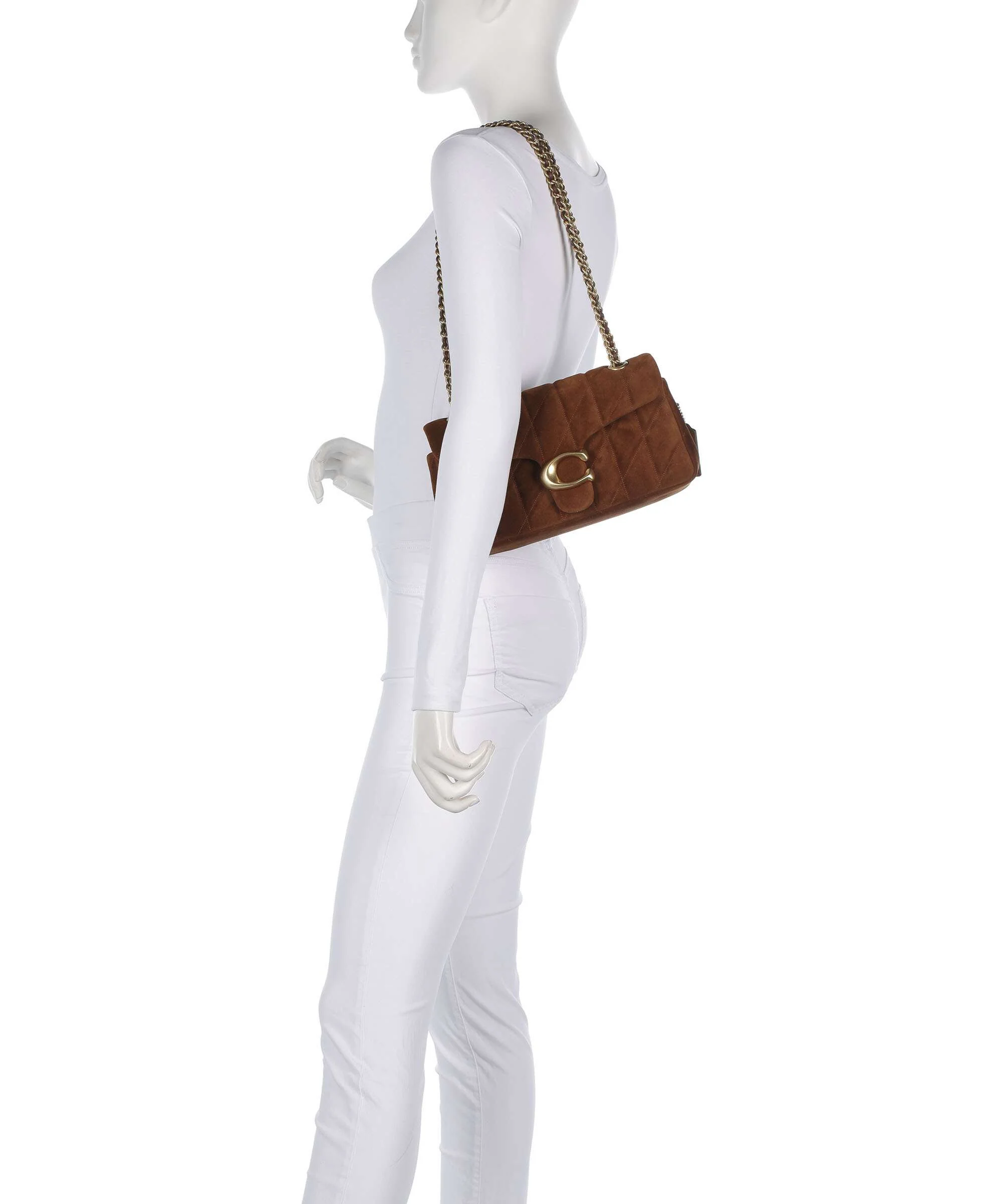Coach Tabby Quilted Suede 26 Shoulder bag warm brown - Image 3