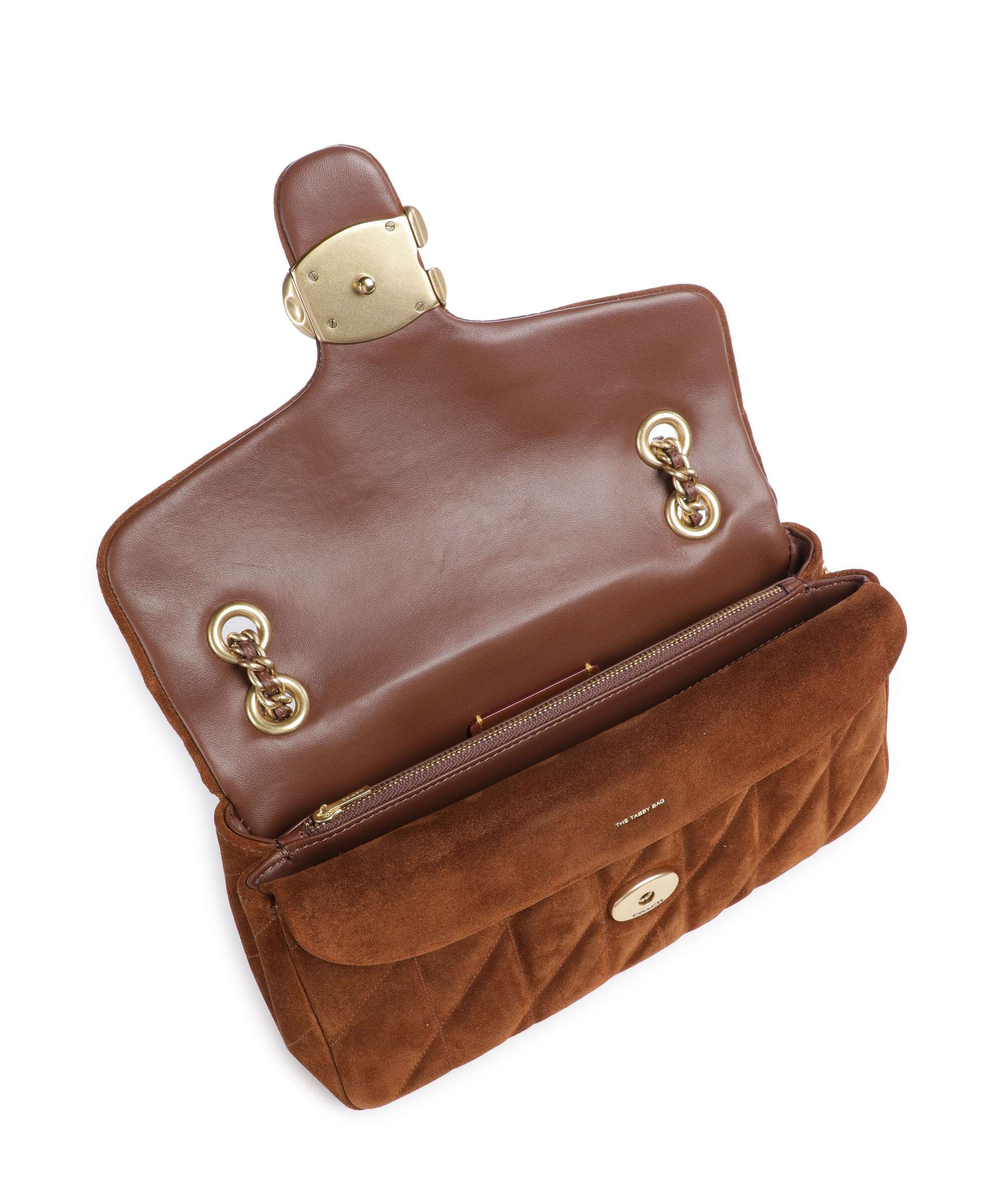 Coach Tabby Quilted Suede 26 Shoulder bag warm brown - Image 7