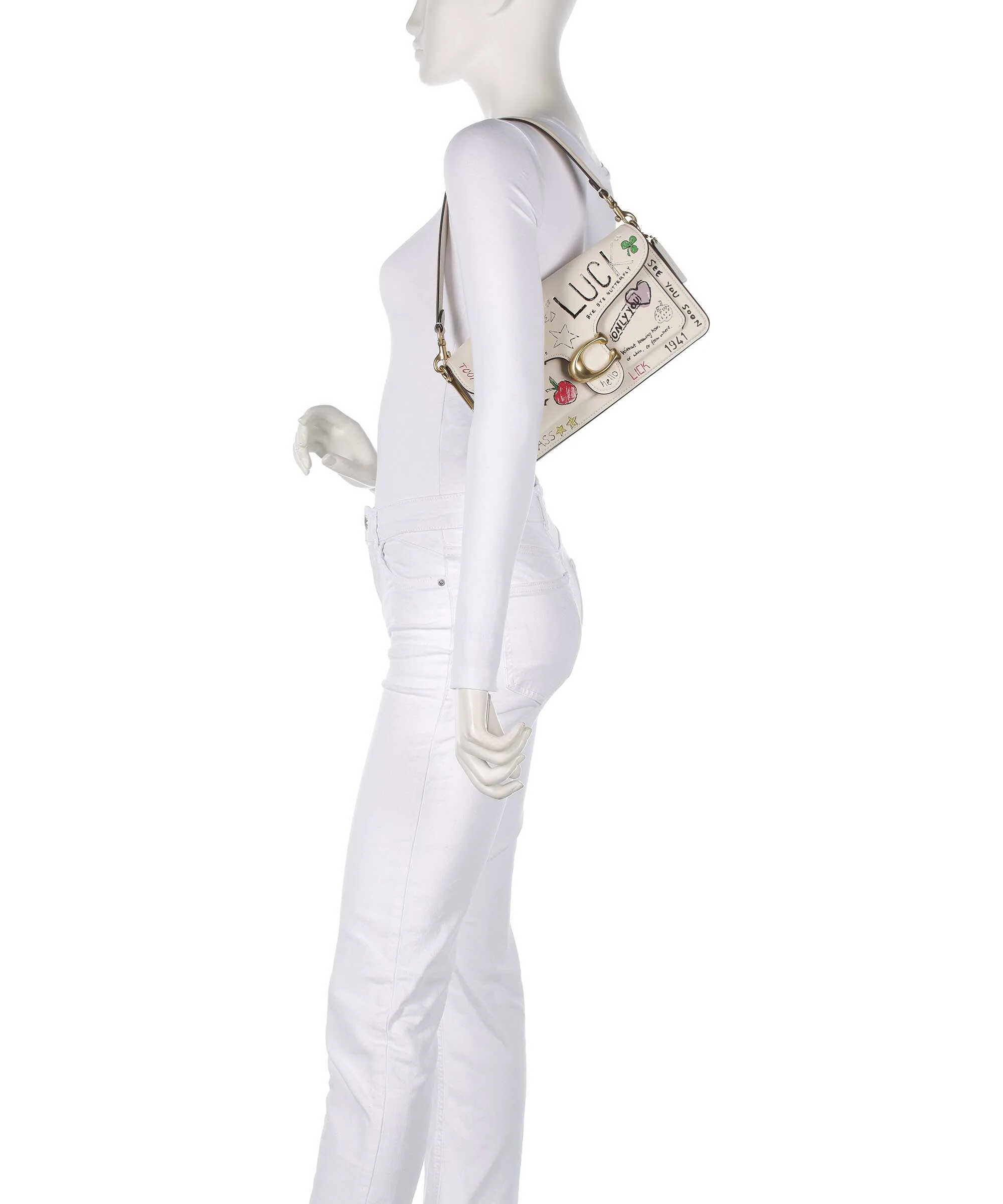 Coach Tabby Sketch Print 26 Shoulder bag chalk/multicolour - Image 3