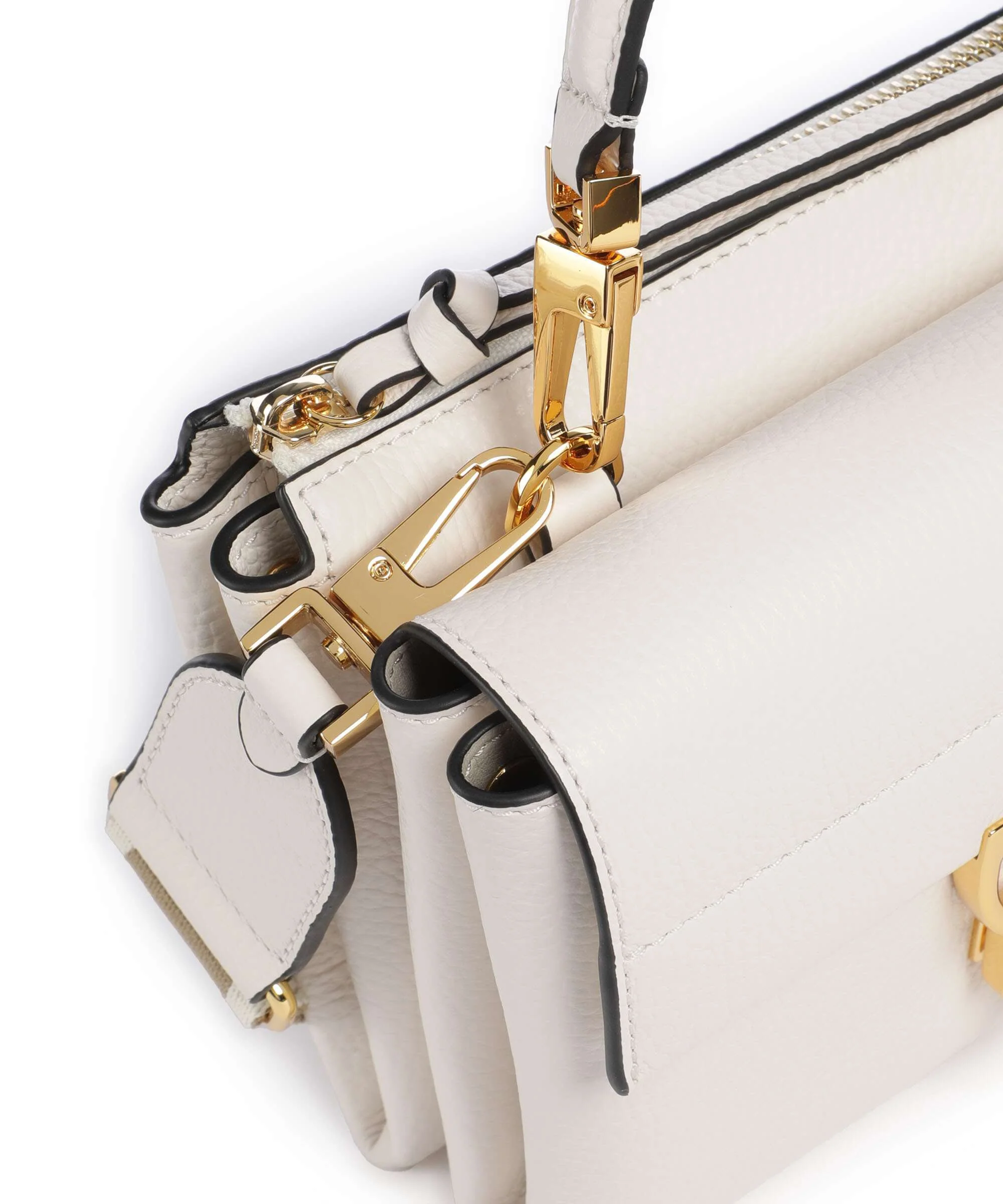 Coccinelle Arlettis Signature Crossbody bag blanco - Image 4