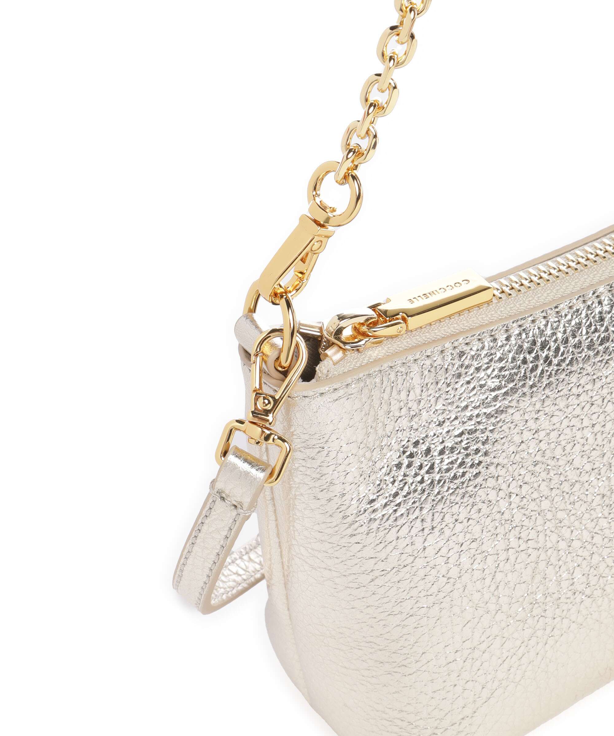 Coccinelle Aura Shoulder bag pale gold - Image 5