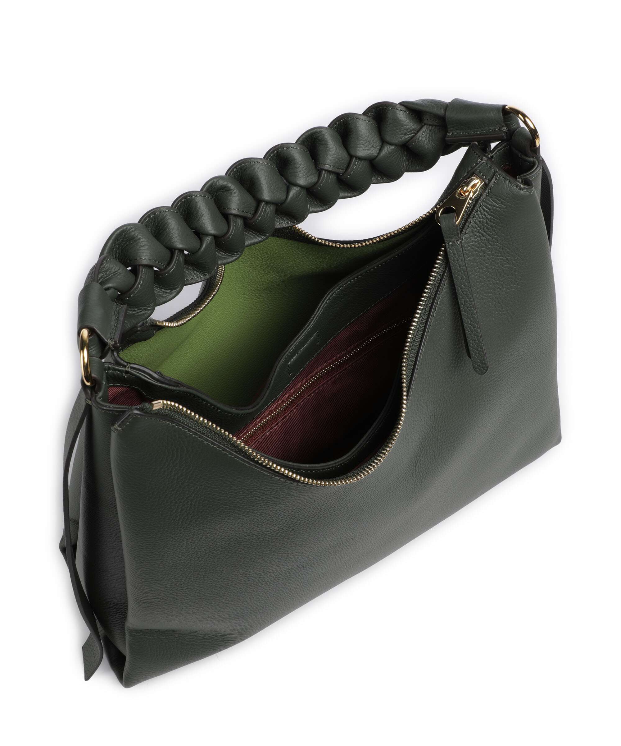 Coccinelle Boheme Grana Double Hobo bag alga/guacamole - Image 6
