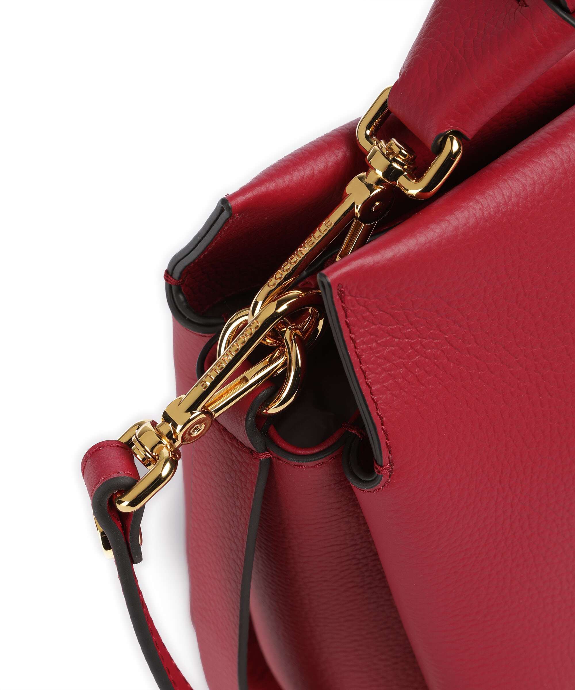 Coccinelle Boheme Grana Double Hobo bag sangria/skin - Image 4