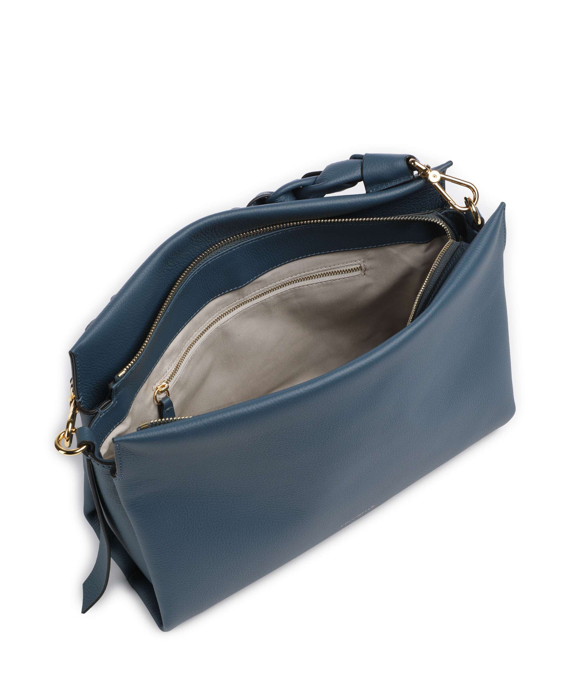 Coccinelle Boheme Grana Double Hobo bag deep blue/sandshell - Image 5