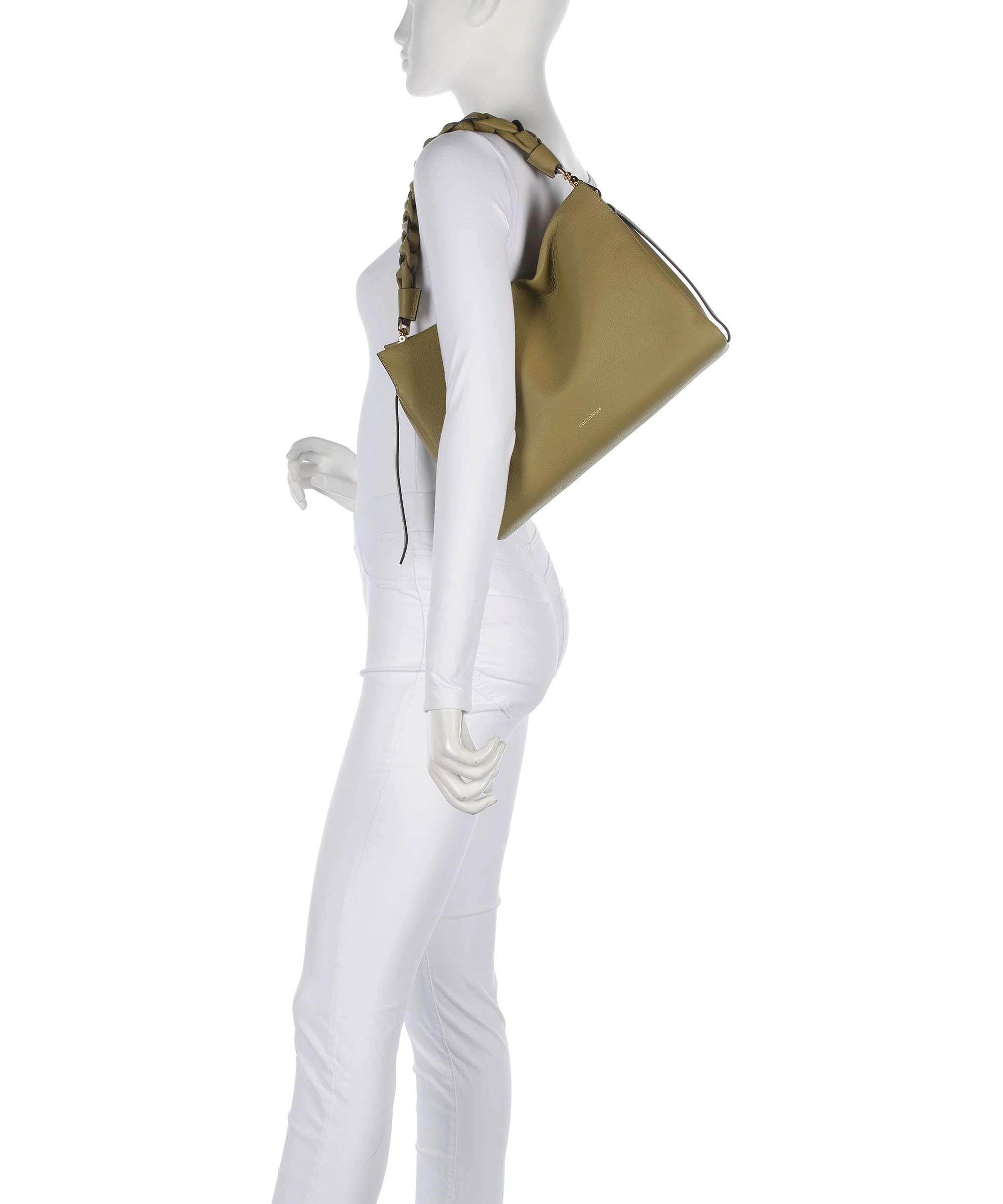 Coccinelle Boheme Grana Double Hobo bag seagrass/sandshell - Image 3