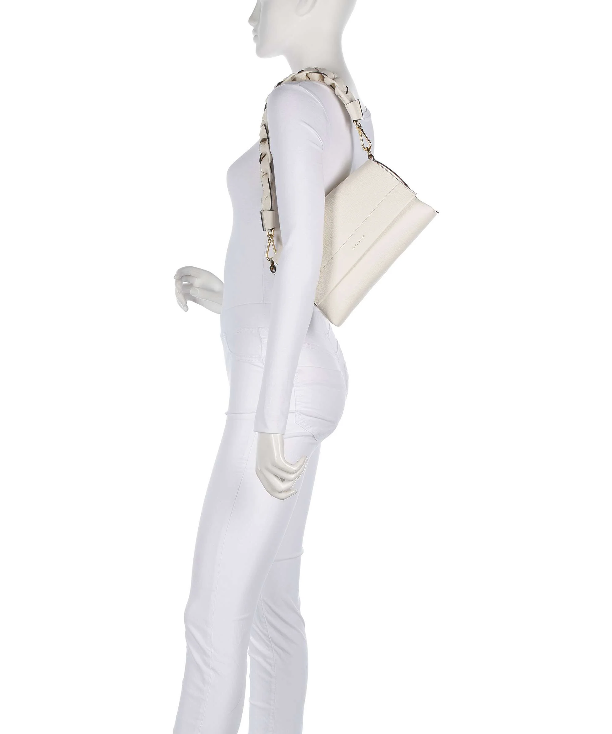 Coccinelle Boheme Grana Double Shoulder bag pearl/cognac - Image 3