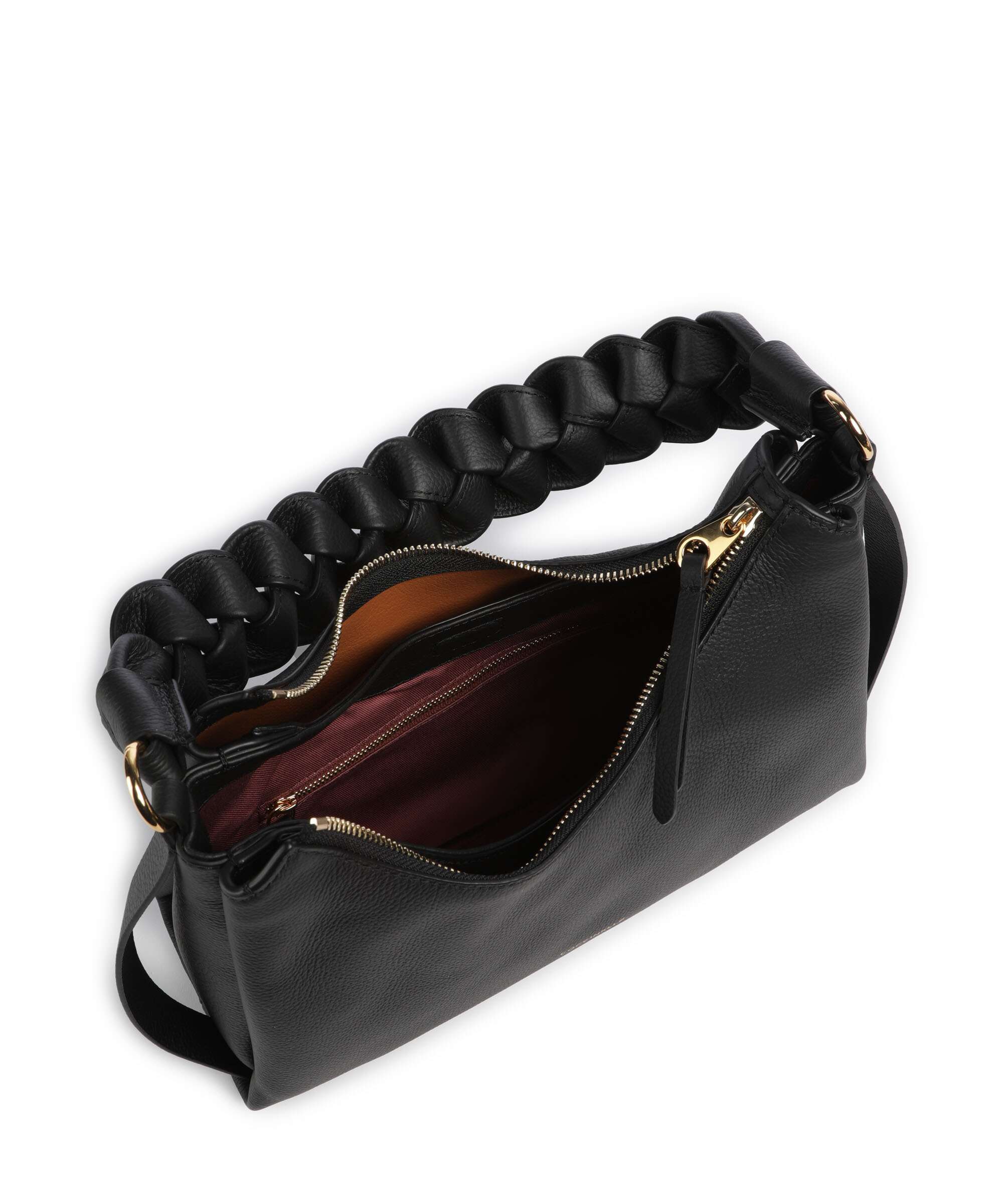 Coccinelle Boheme Grana Double Shoulder bag noir/cuir - Image 6
