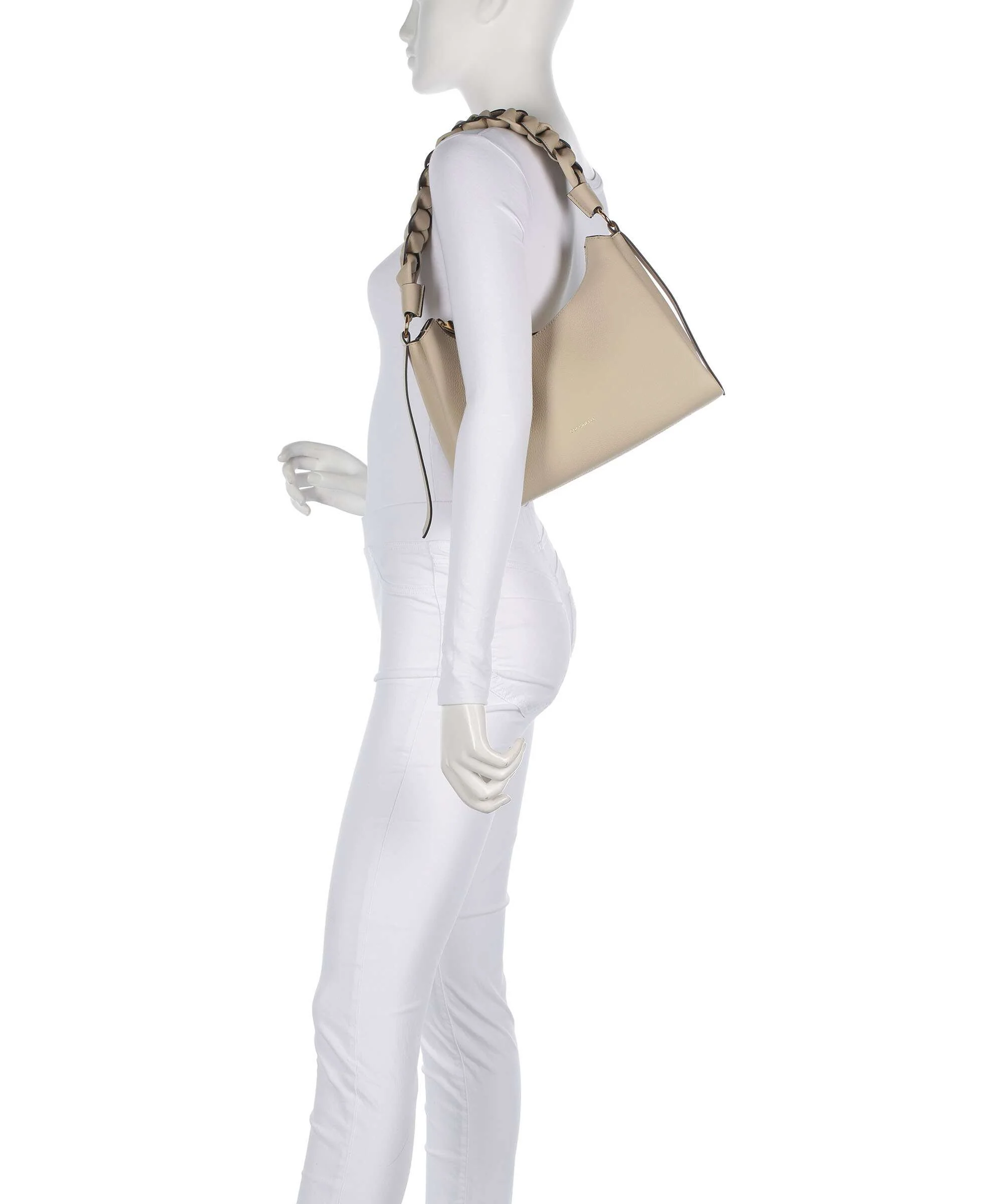 Coccinelle Boheme Grana Double Shoulder bag sandshell/seagrass - Image 3