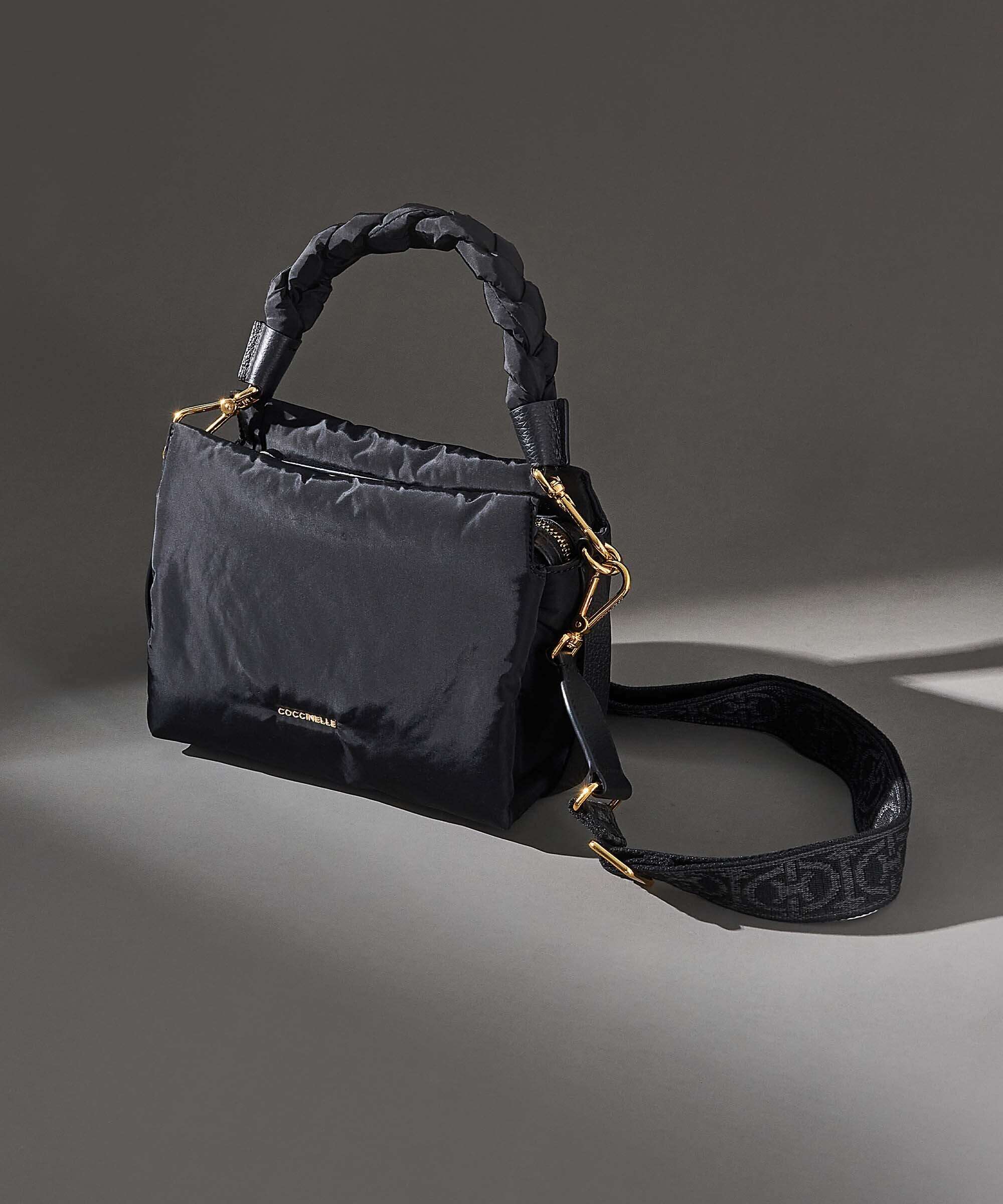 Coccinelle Boheme Puffy Nylon Handbag noir - Image 8