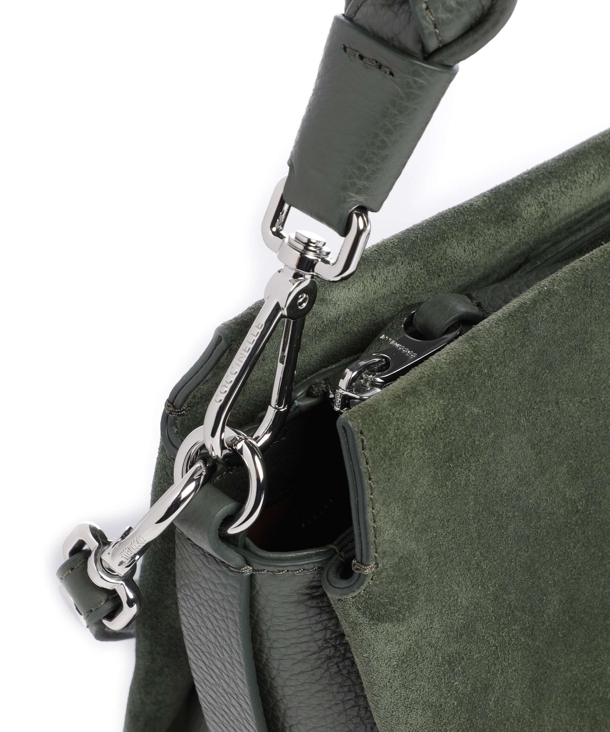 Coccinelle Boheme Suede Handbag alga - Image 4