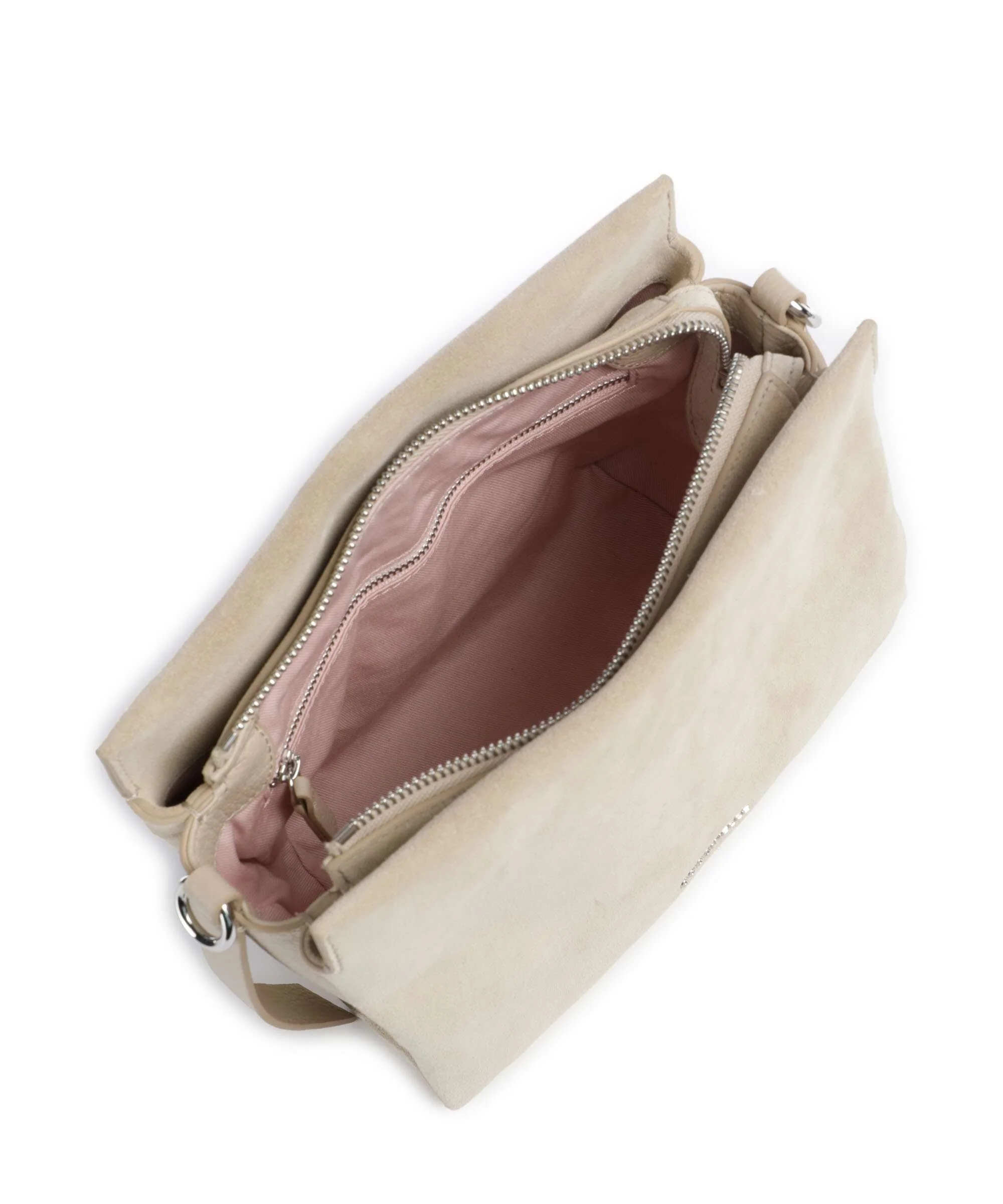 Coccinelle Boheme Suede Handbag sandshell - Image 5