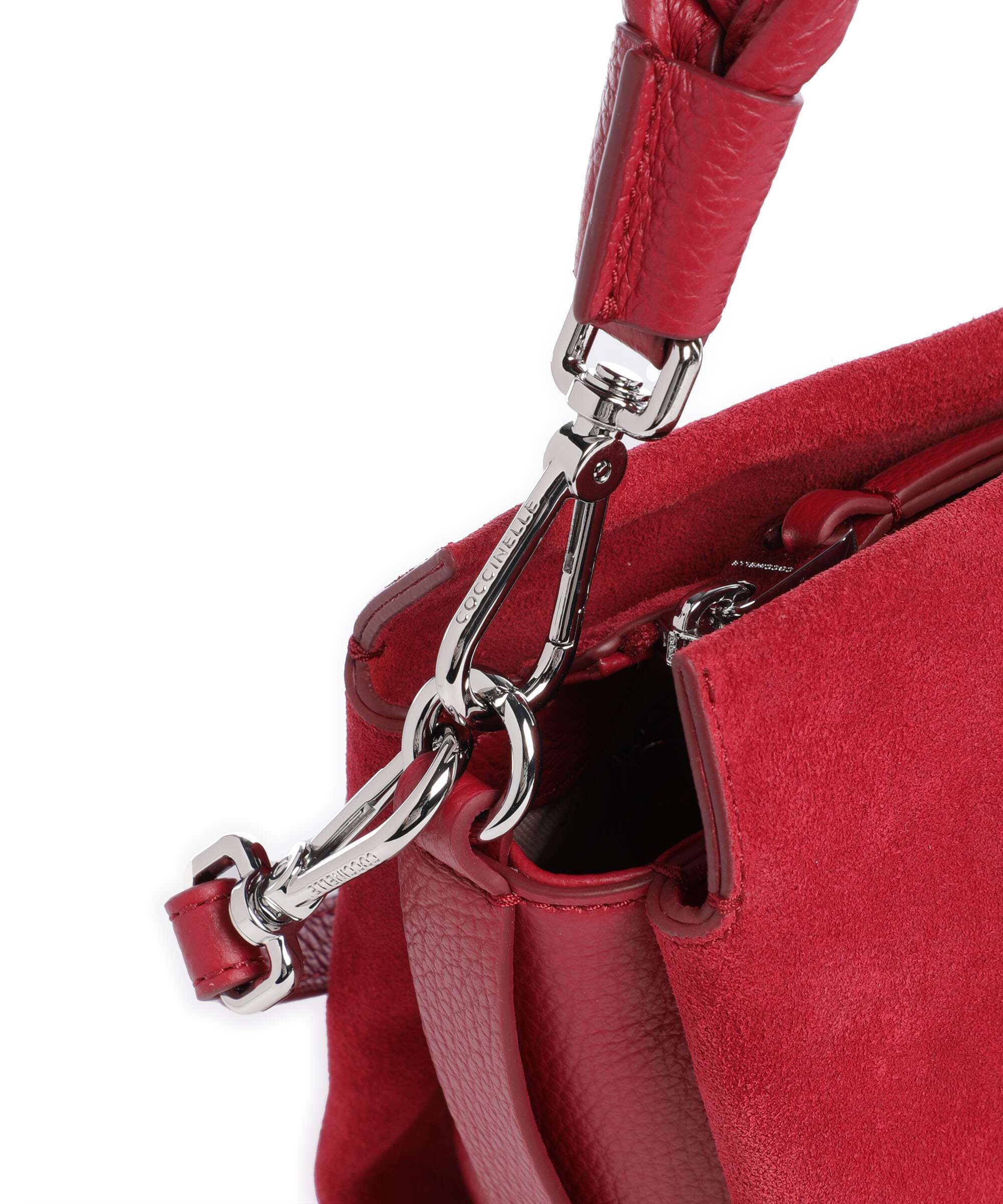Coccinelle Boheme Suede Handbag sangria - Image 4