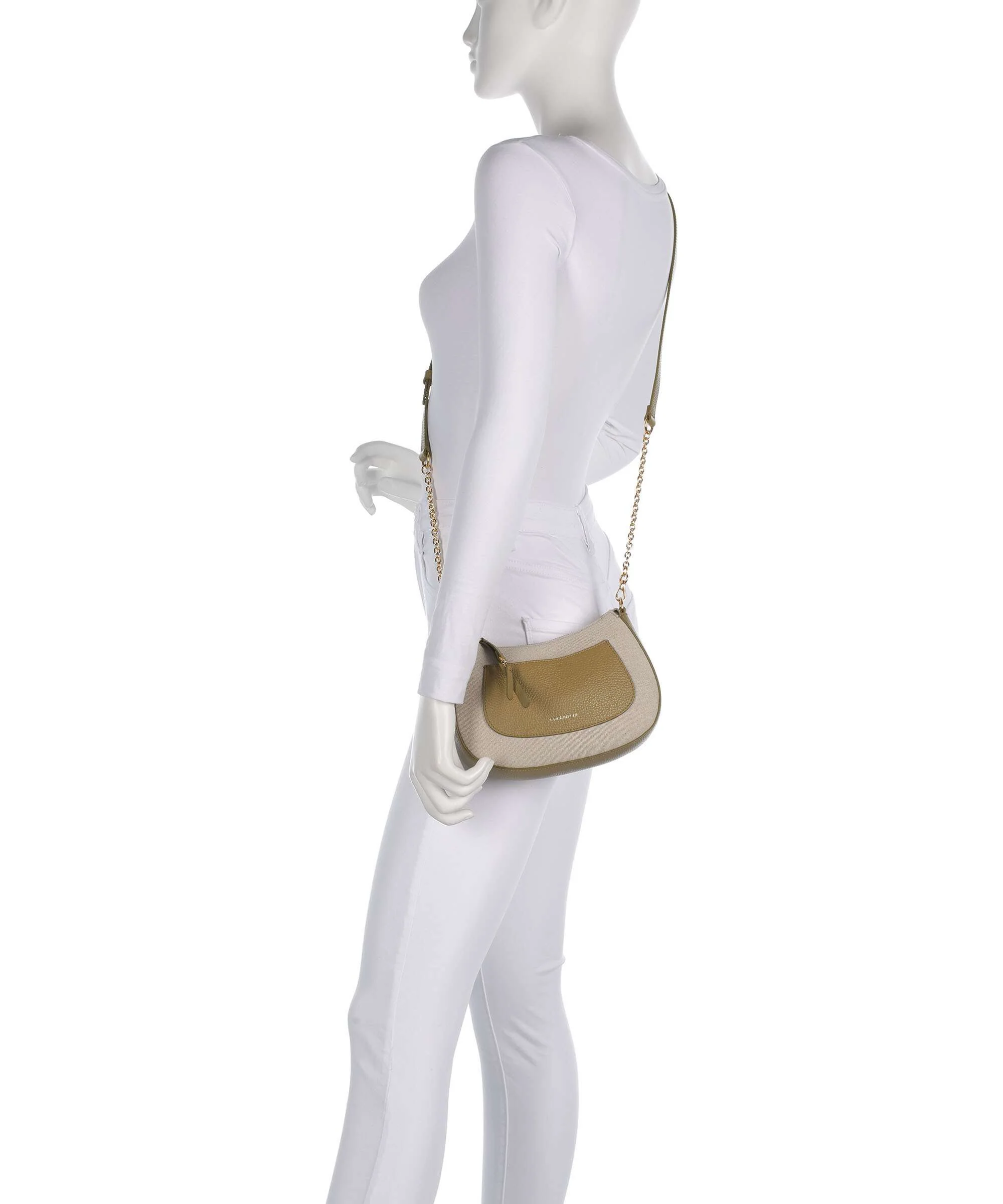Coccinelle C-Easy Canvas Crossbody bag natural/seagrass - Image 3
