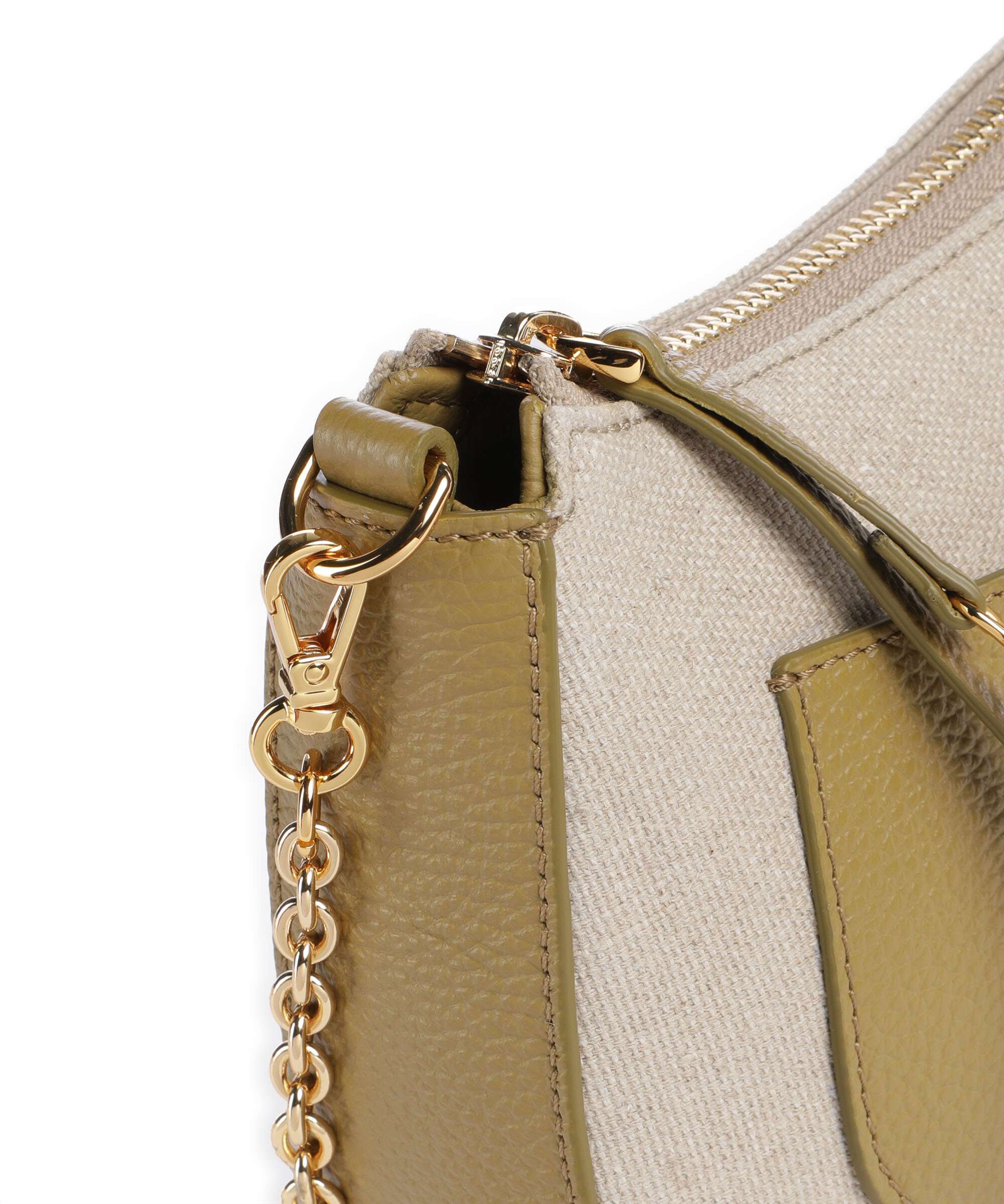 Coccinelle C-Easy Canvas Crossbody bag natural/seagrass - Image 4