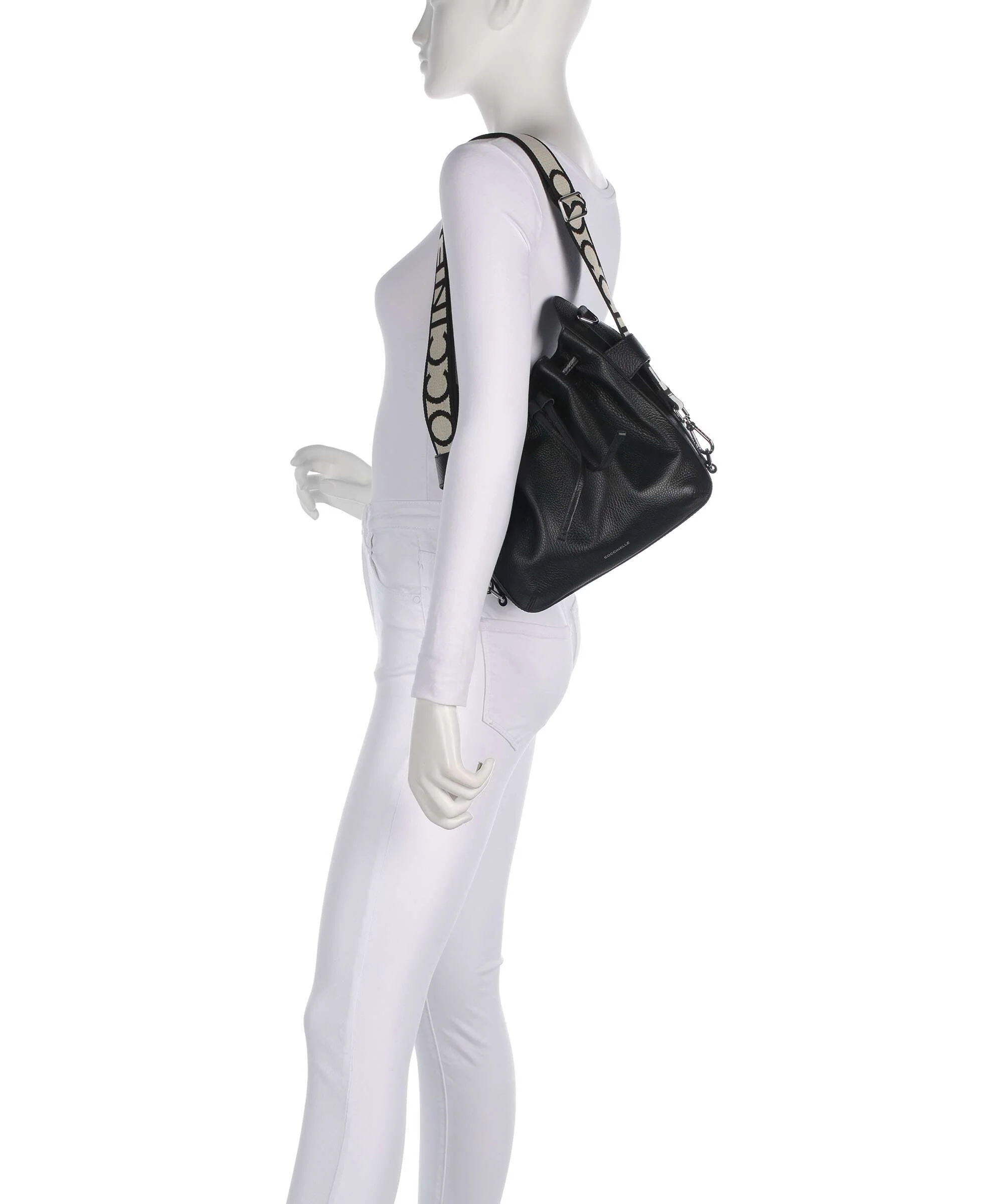 Coccinelle Gretel Ribbon Bucket bag noir - Image 4