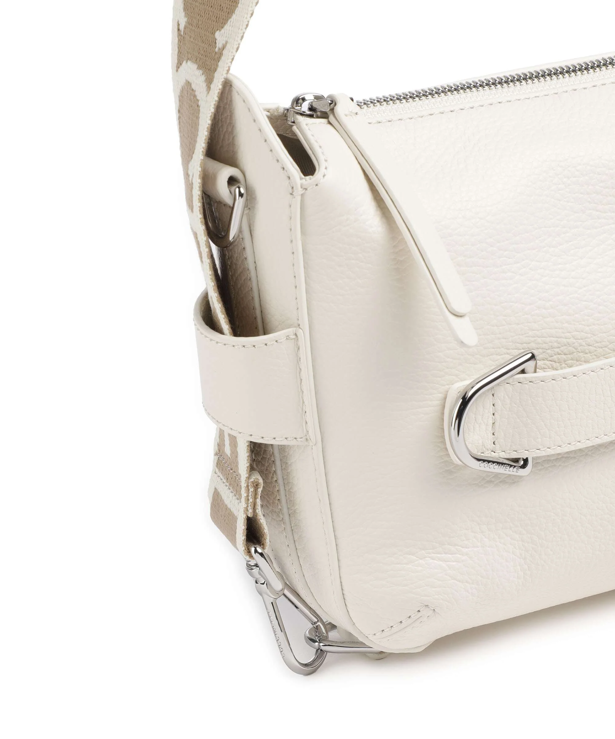 Coccinelle Gretel Ribbon Crossbody bag pearl - Image 4
