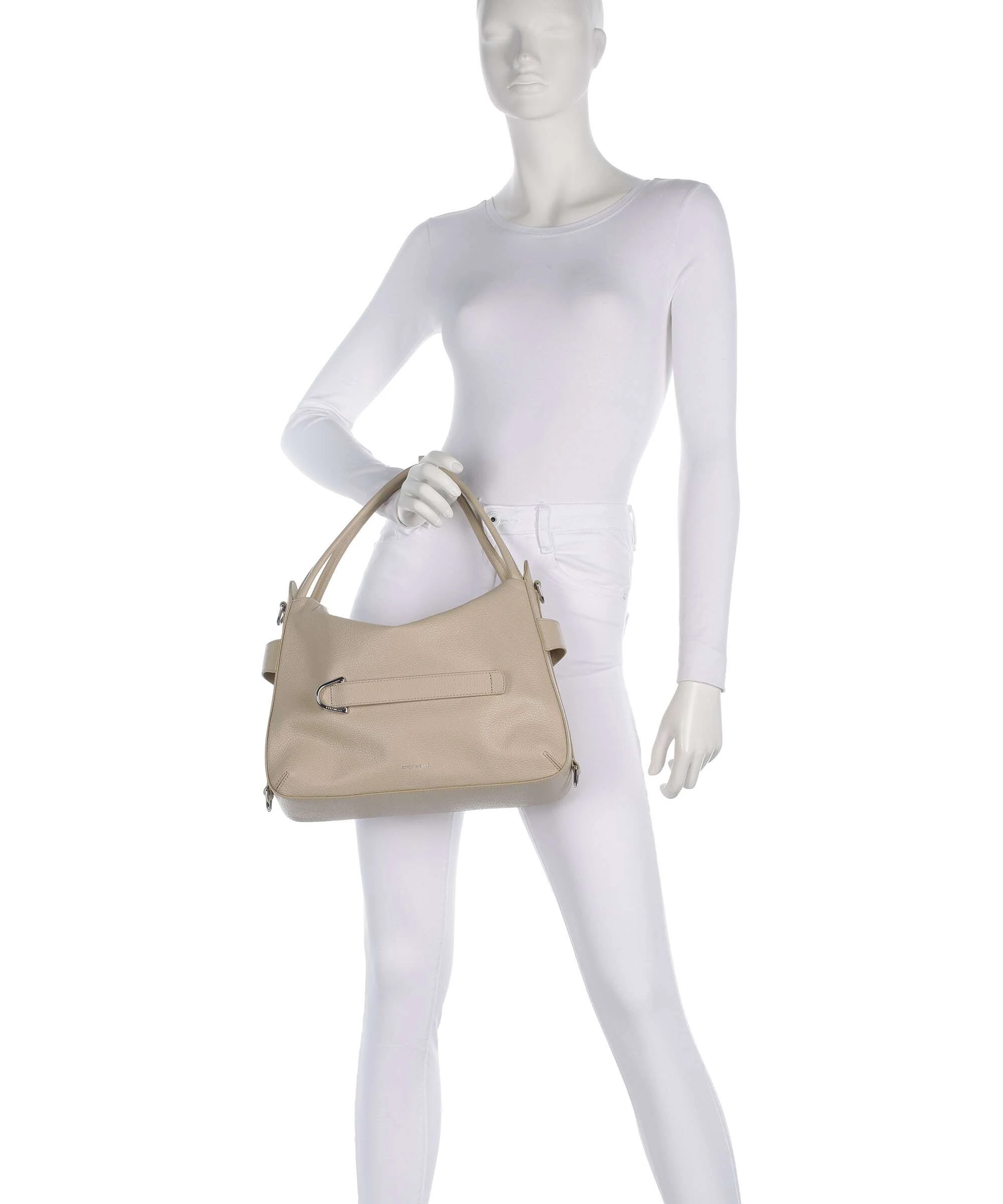 Coccinelle Gretel Ribbon Hobo bag sandshell - Image 3