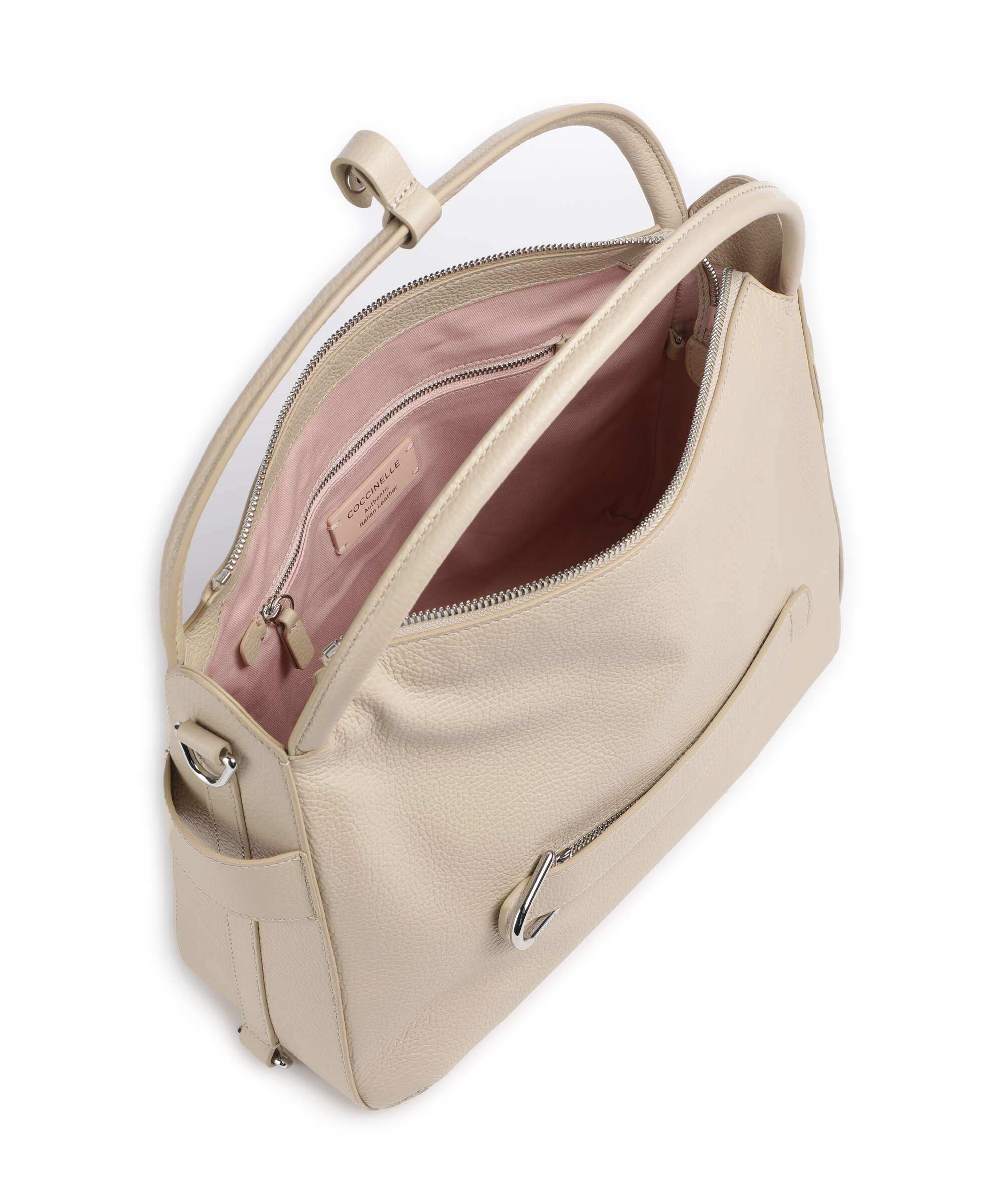 Coccinelle Gretel Ribbon Hobo bag sandshell - Image 6