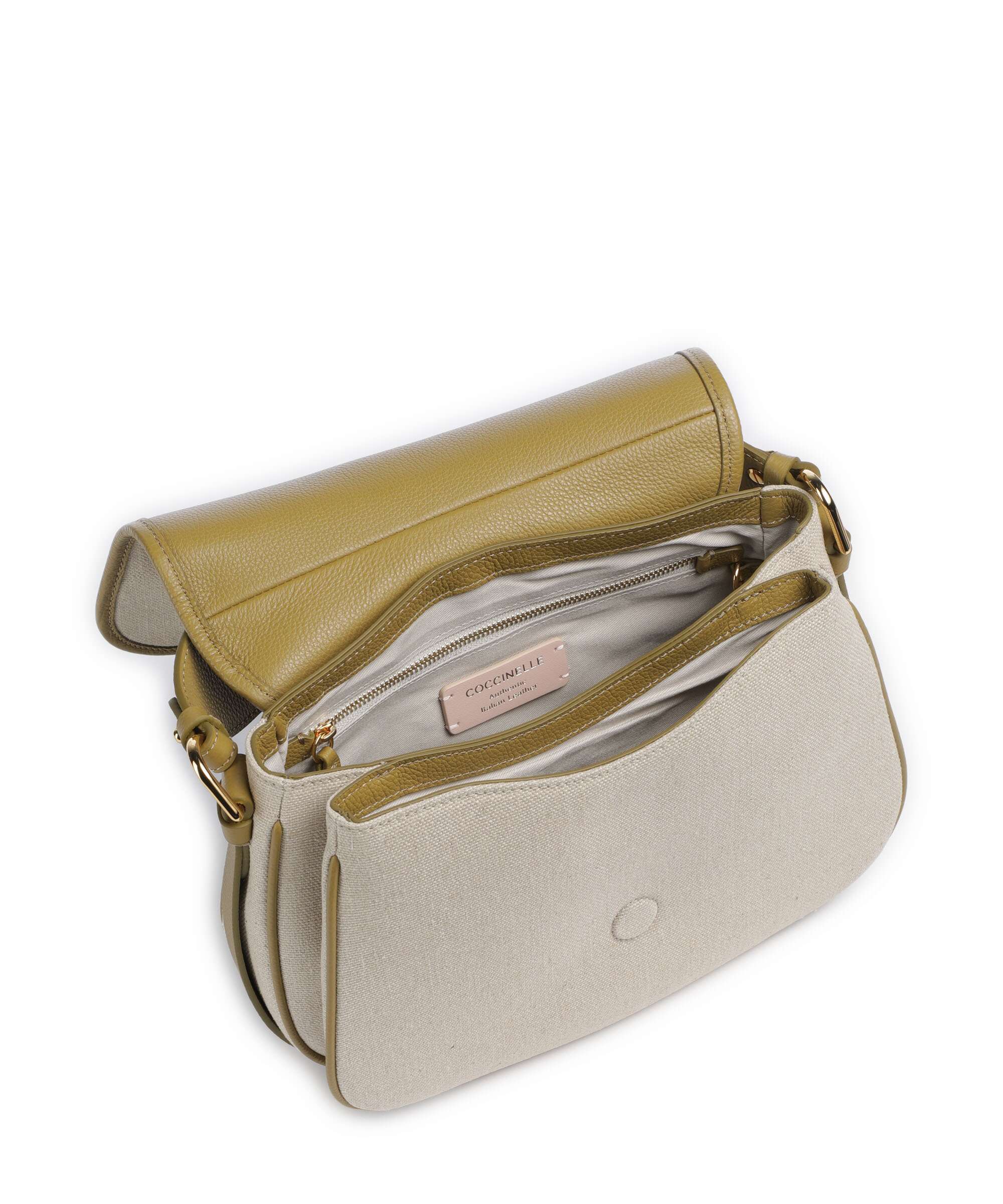 Coccinelle Mavery Canvas Handbag natural/seagrass - Image 5