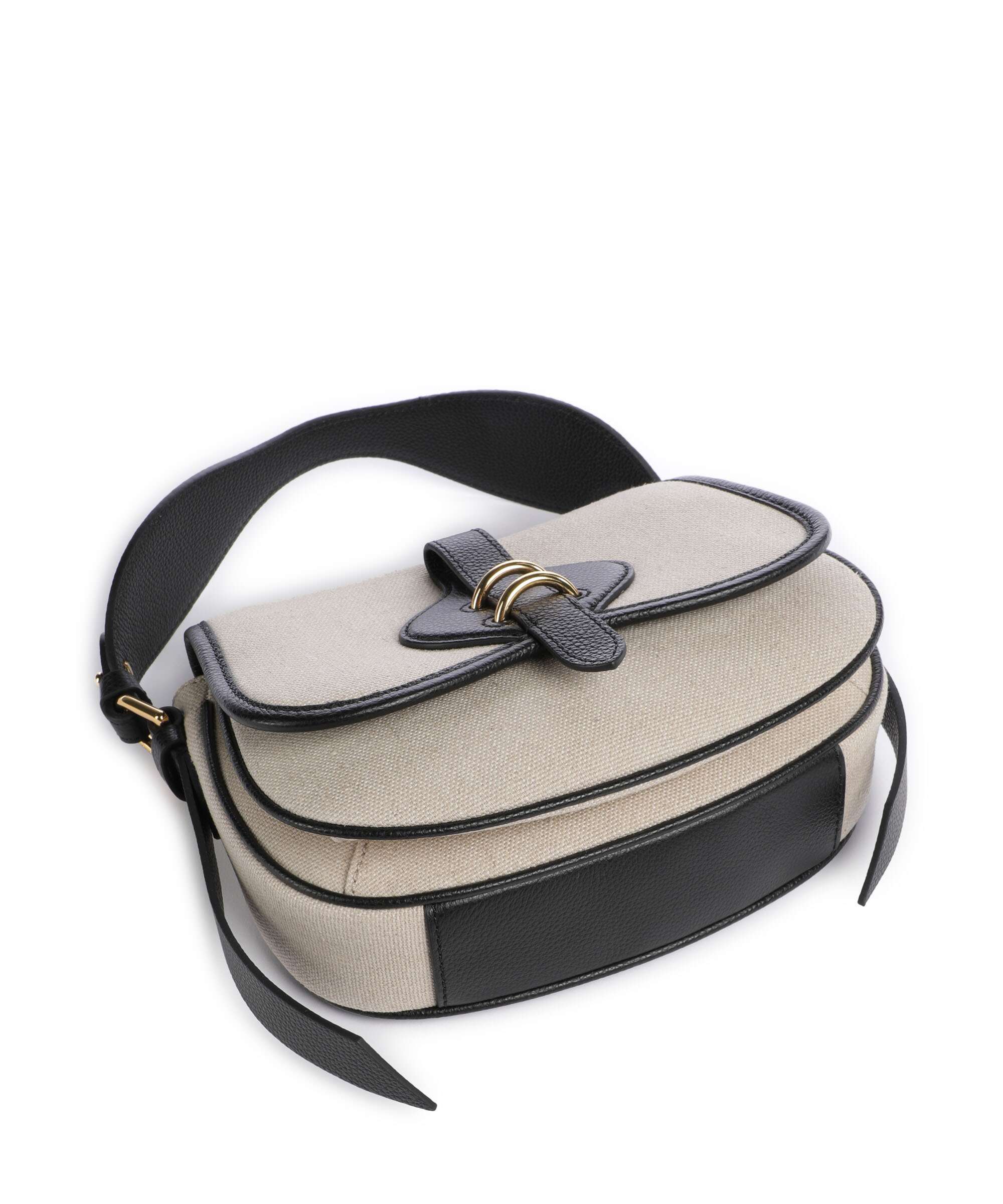 Coccinelle Mavery Canvas Handbag natural/noir - Image 5